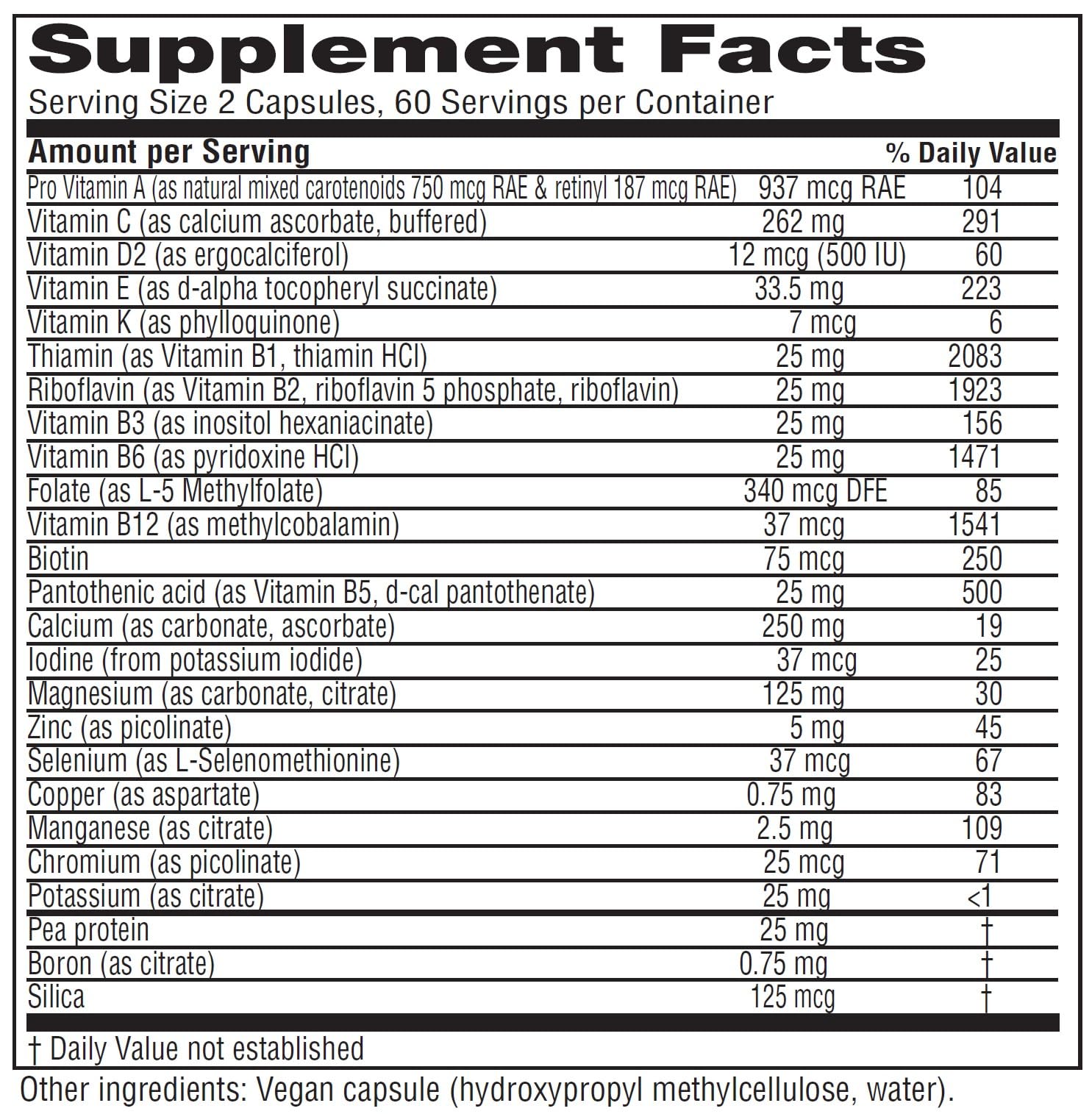 Foto 3 pulgar | Suplemento Vitanica Vegan Symmetry Multivitamínico 120 Cápsulas - Venta Internacional.