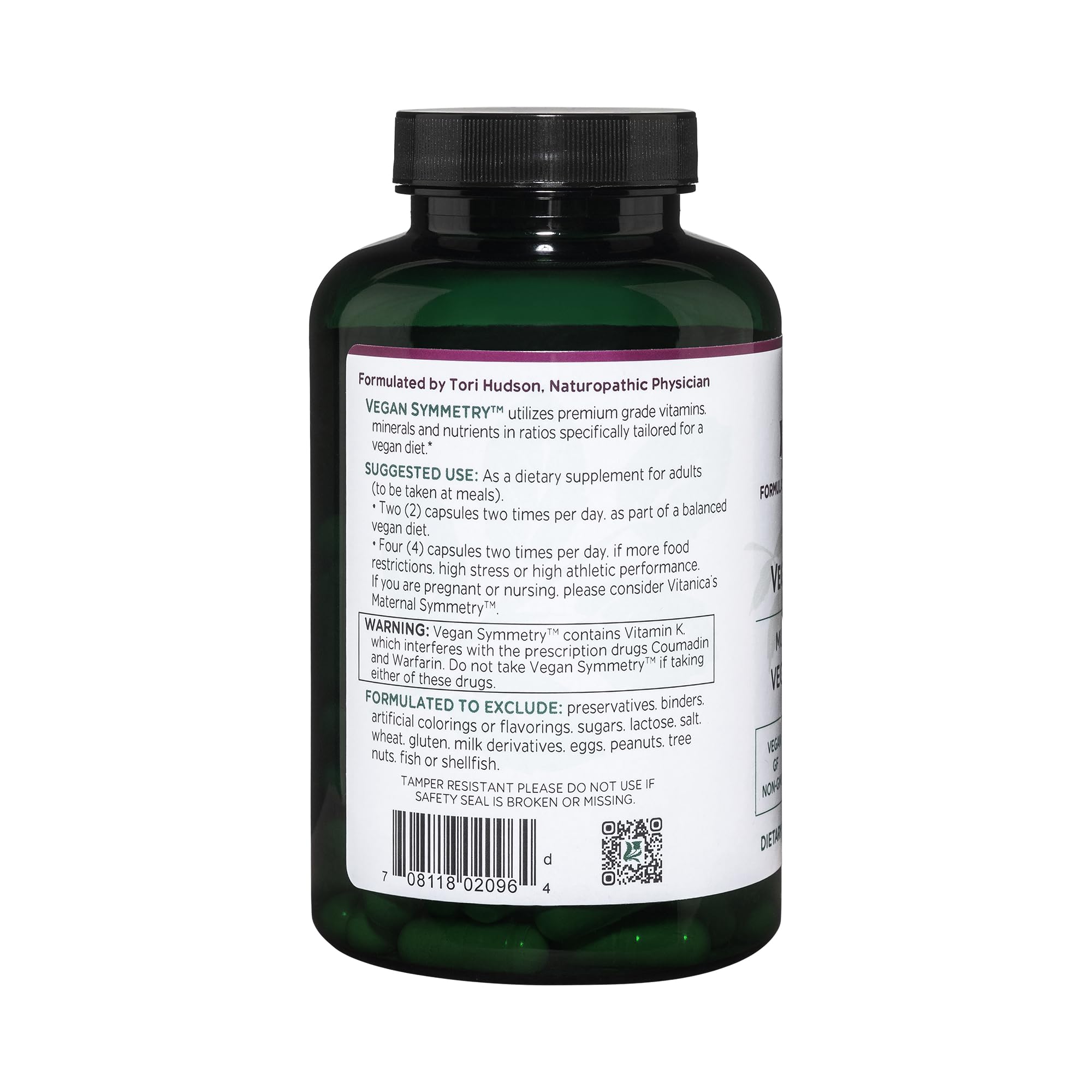Foto 4 pulgar | Suplemento Vitanica Vegan Symmetry Multivitamínico 120 Cápsulas - Venta Internacional.