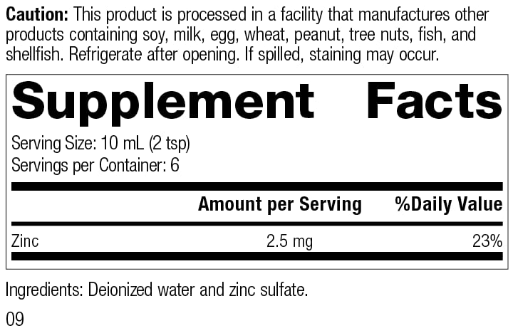 Foto 2 | Suplementos De Zinc De Zinc Test Standard Process Inc., 60 Ml - Venta Internacional.