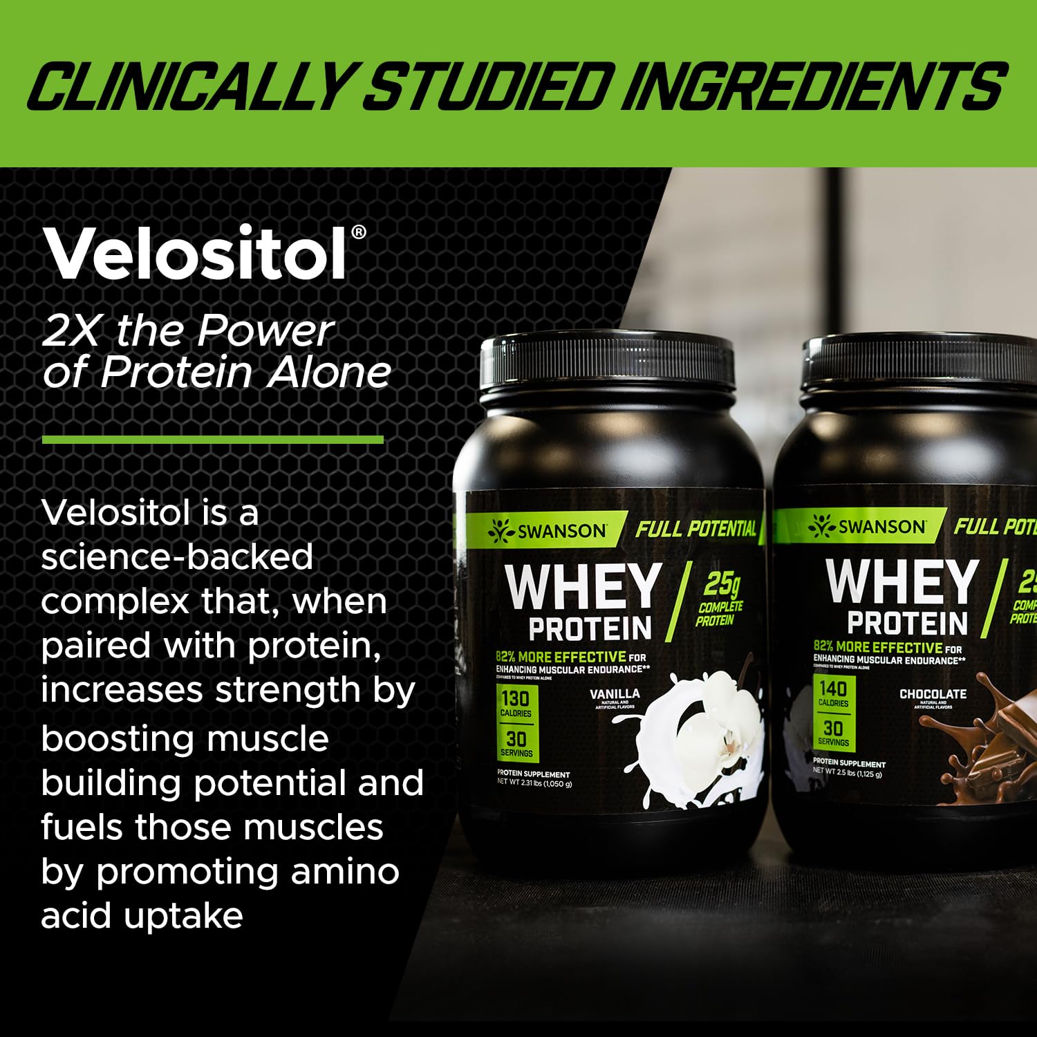 Foto 5 pulgar | Whey Protein Swanson Full Potential Chocolate, 1,25 Kg - Venta Internacional.