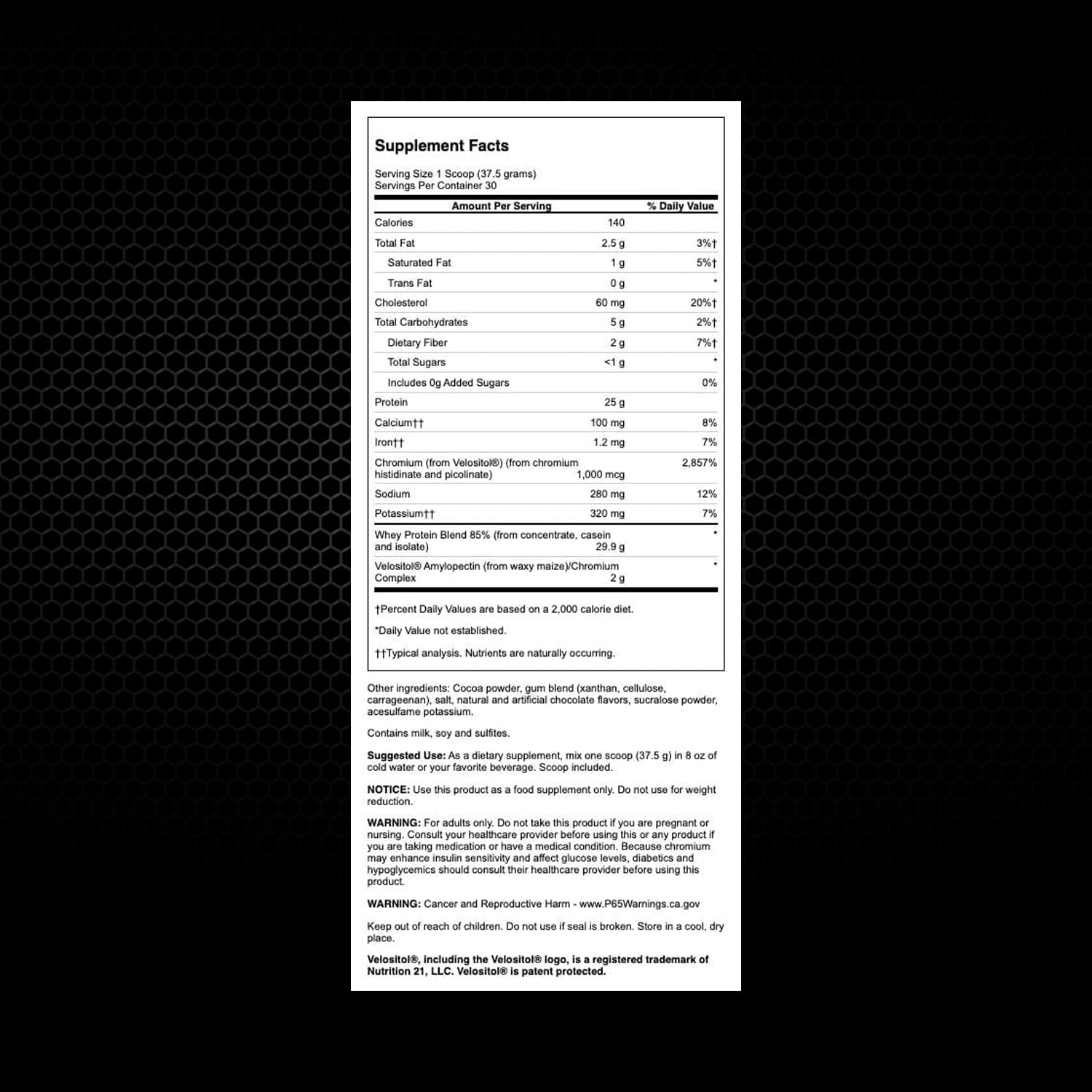 Foto 6 | Whey Protein Swanson Full Potential Chocolate, 1,25 Kg - Venta Internacional.