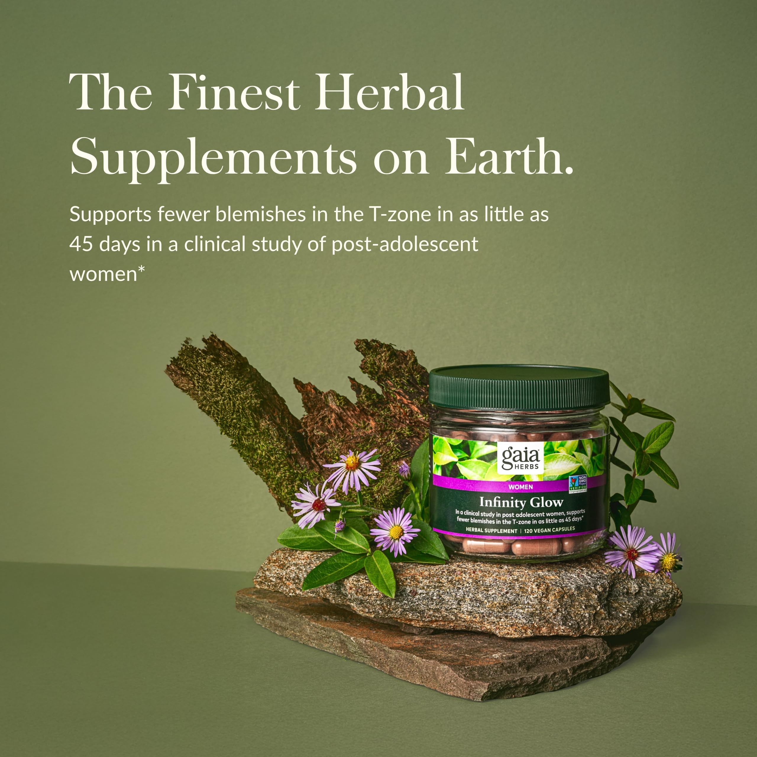 Foto 3 | Suplemento Gaia Herbs Infinity Glow Para El Cuidado De La Piel De Las Mujeres - Venta Internacional.