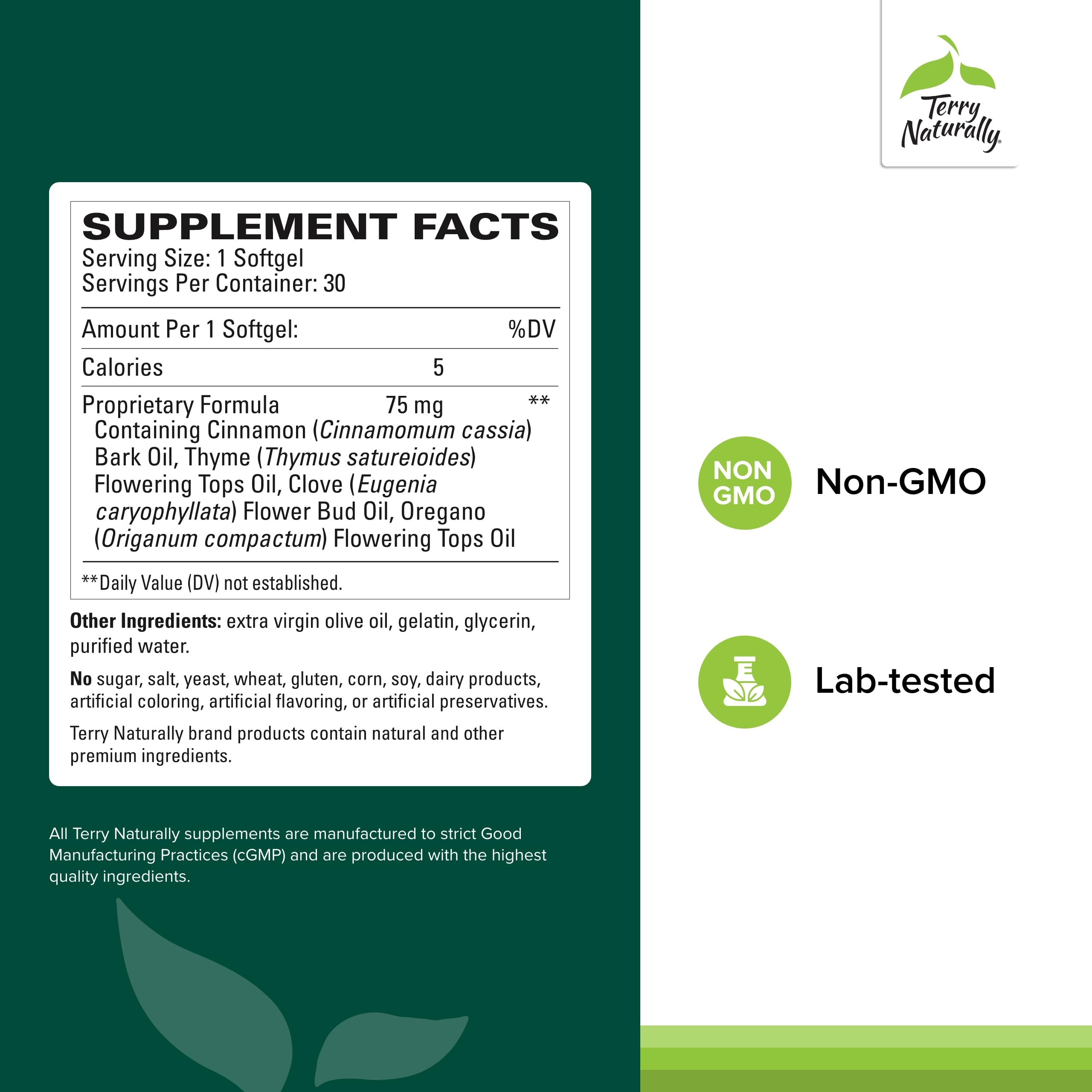 Foto 3 pulgar | Suplemento Terry Naturally Bacteril Intestinal Support 30 Cápsulas Blandas - Venta Internacional.