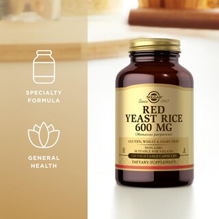 Foto 4 | Suplemento Solgar De Levadura Roja De Arroz 600 Mg 120 Cápsulas - Venta Internacional.