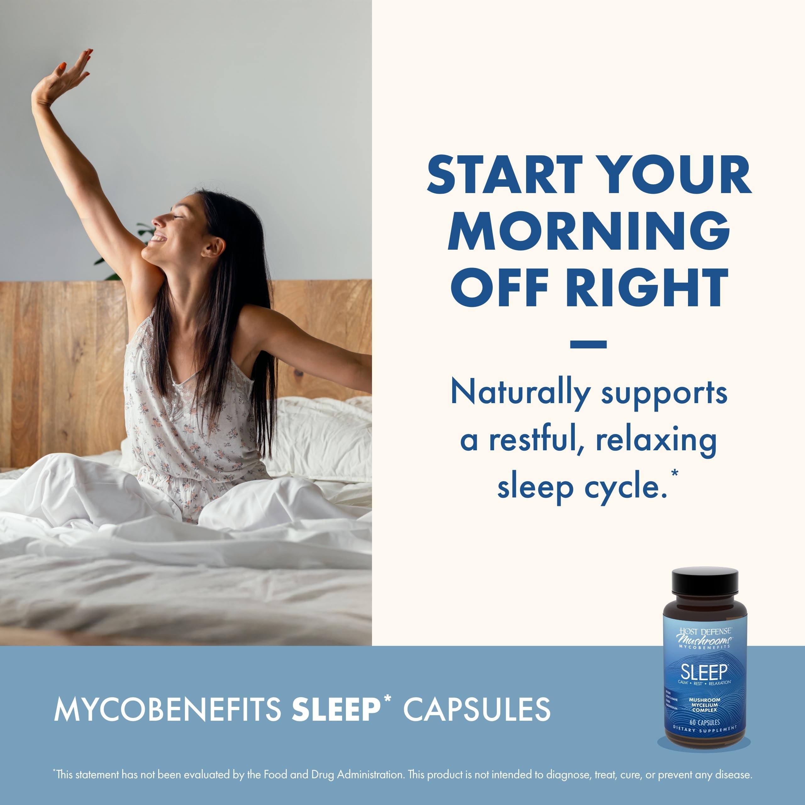 Foto 5 | Suplemento Host Defense Mycobenefits Sleep* 60 Cápsulas - Venta Internacional.