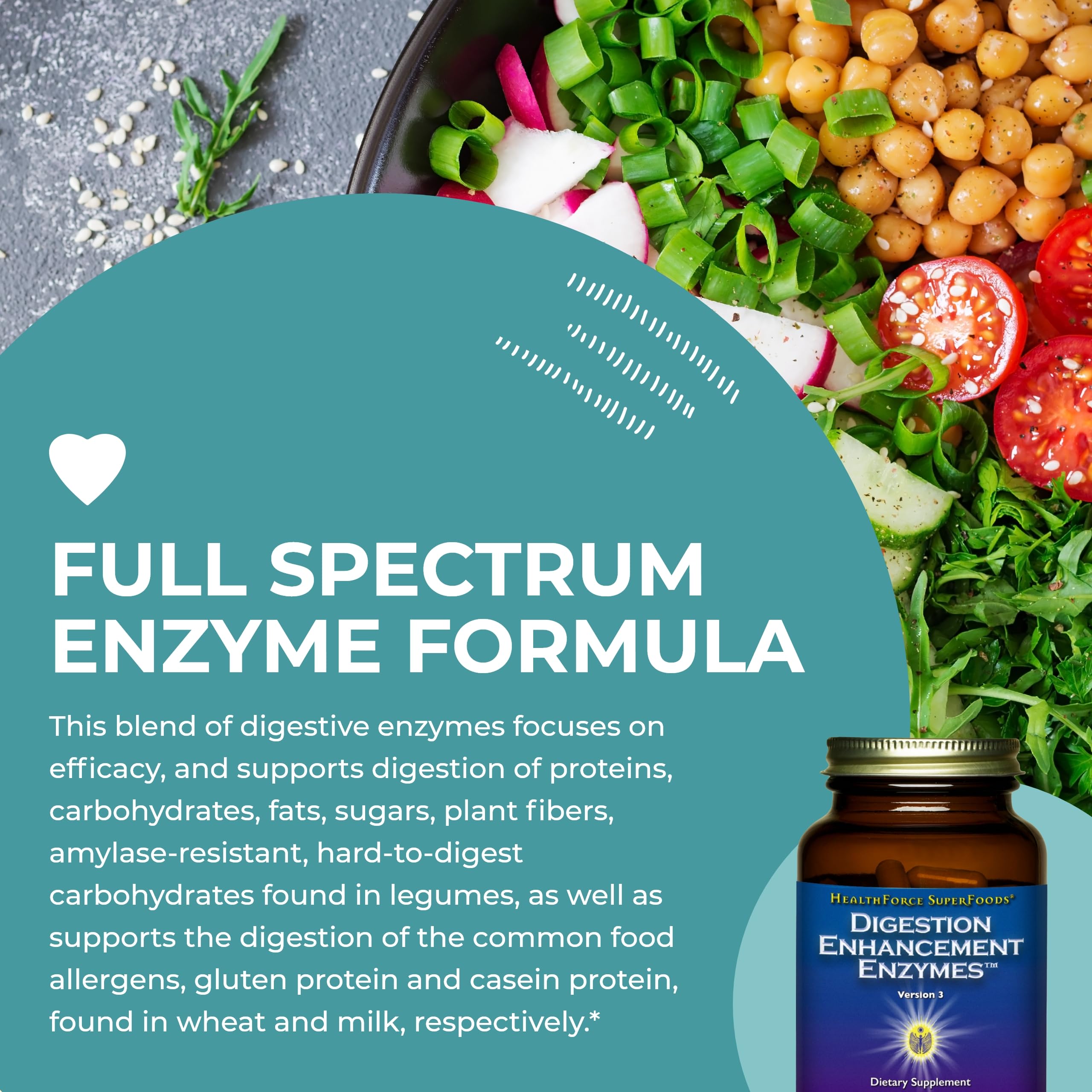 Foto 6 pulgar | Suplemento Healthforce Superfoods Enzimas Para Mejorar La Digestión, 360 Cápsulas Veganas - Venta Internacional.