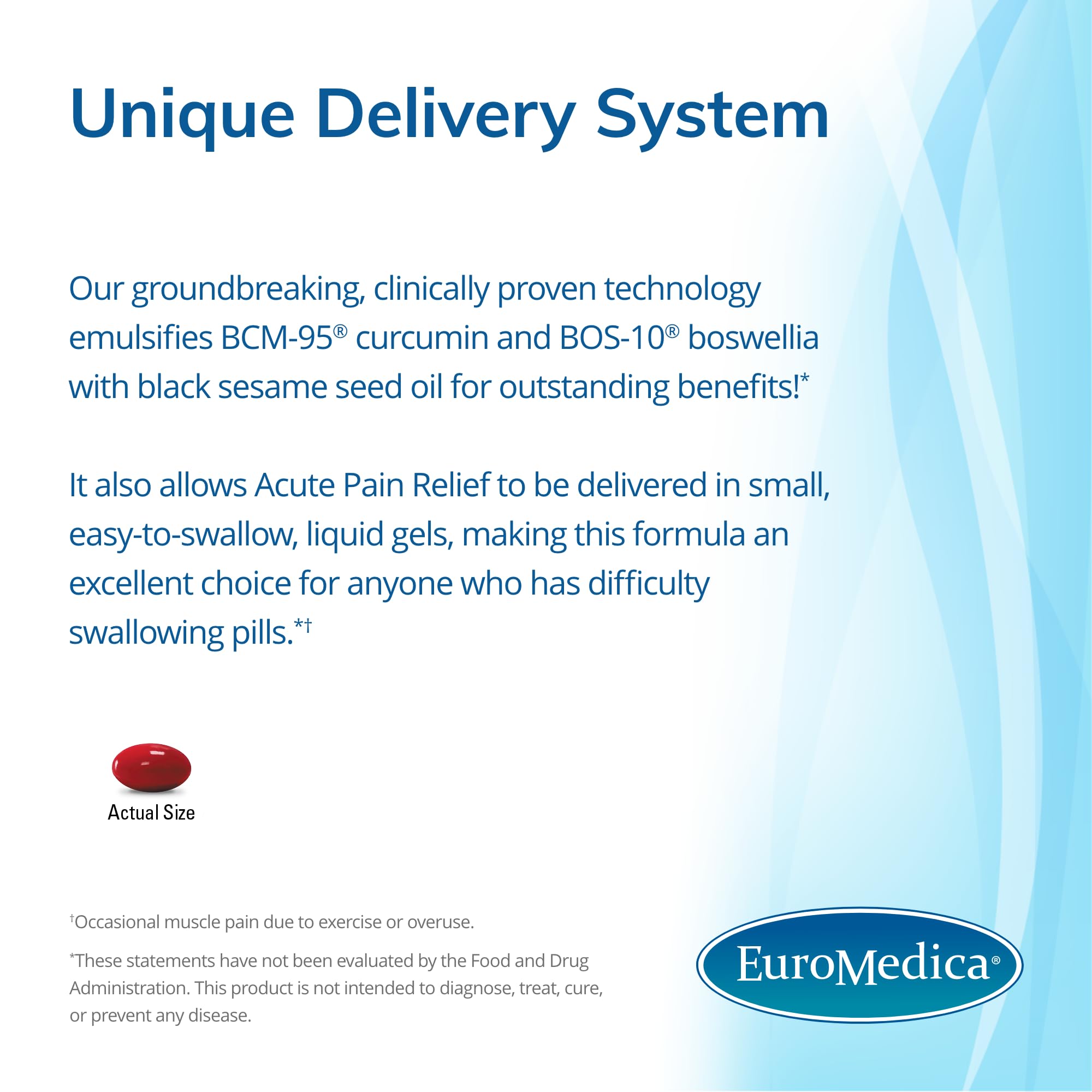 Foto 5 pulgar | Suplemento Euromedica Curcumina Boswellia 60 Capsulas - Venta Internacional