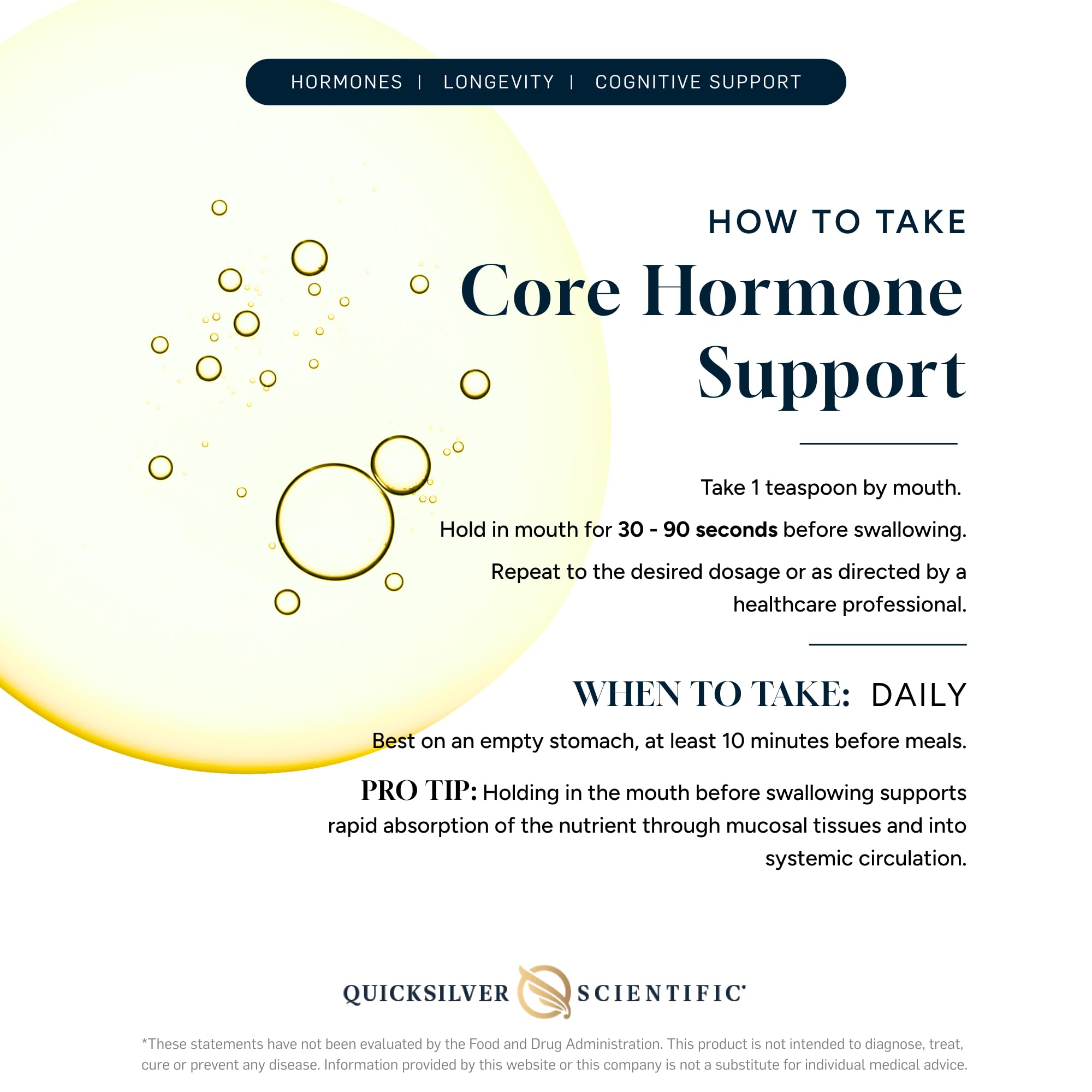 Foto 4 | Suplemento Quicksilver Scientific Core Hormone Support, 100 Ml - Venta Internacional.