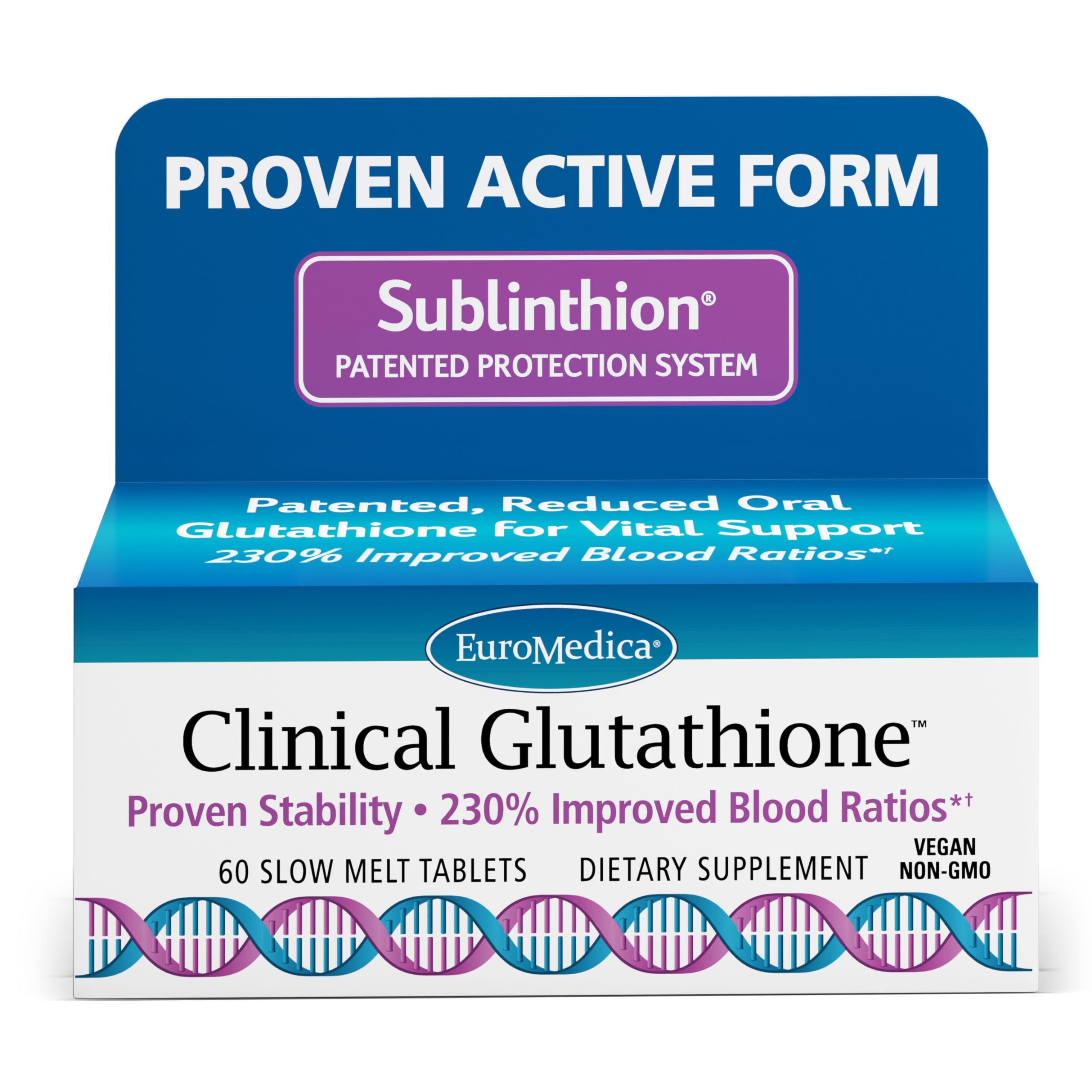 Foto 2 pulgar | Suplemento Euromedica Clinical Glutatión 60 Comprimidos - Venta Internacional