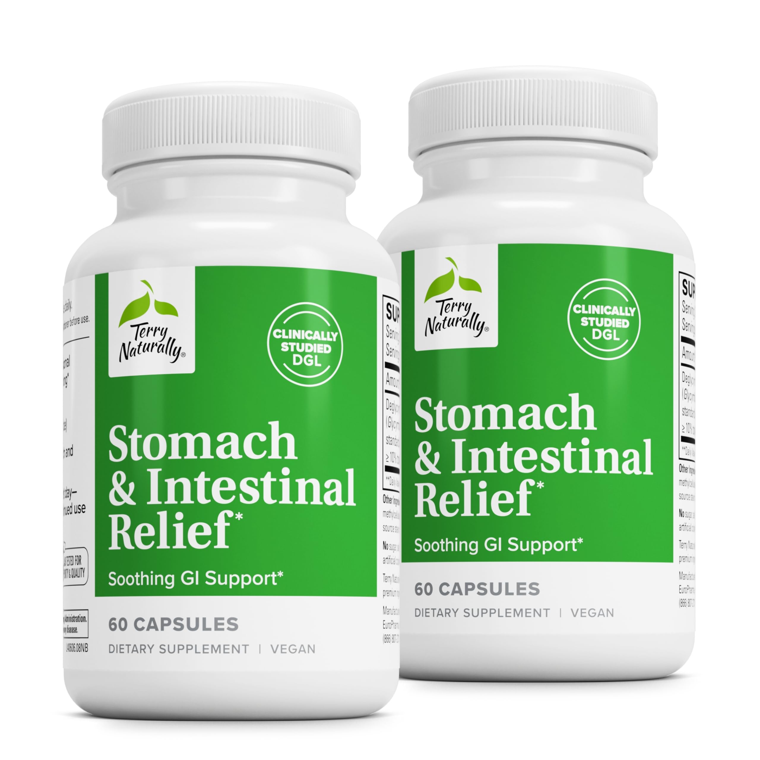 Foto 2 pulgar | Suplemento Terry Naturally Stomac & Intestinal Relief 60 Cápsulas - Venta Internacional.