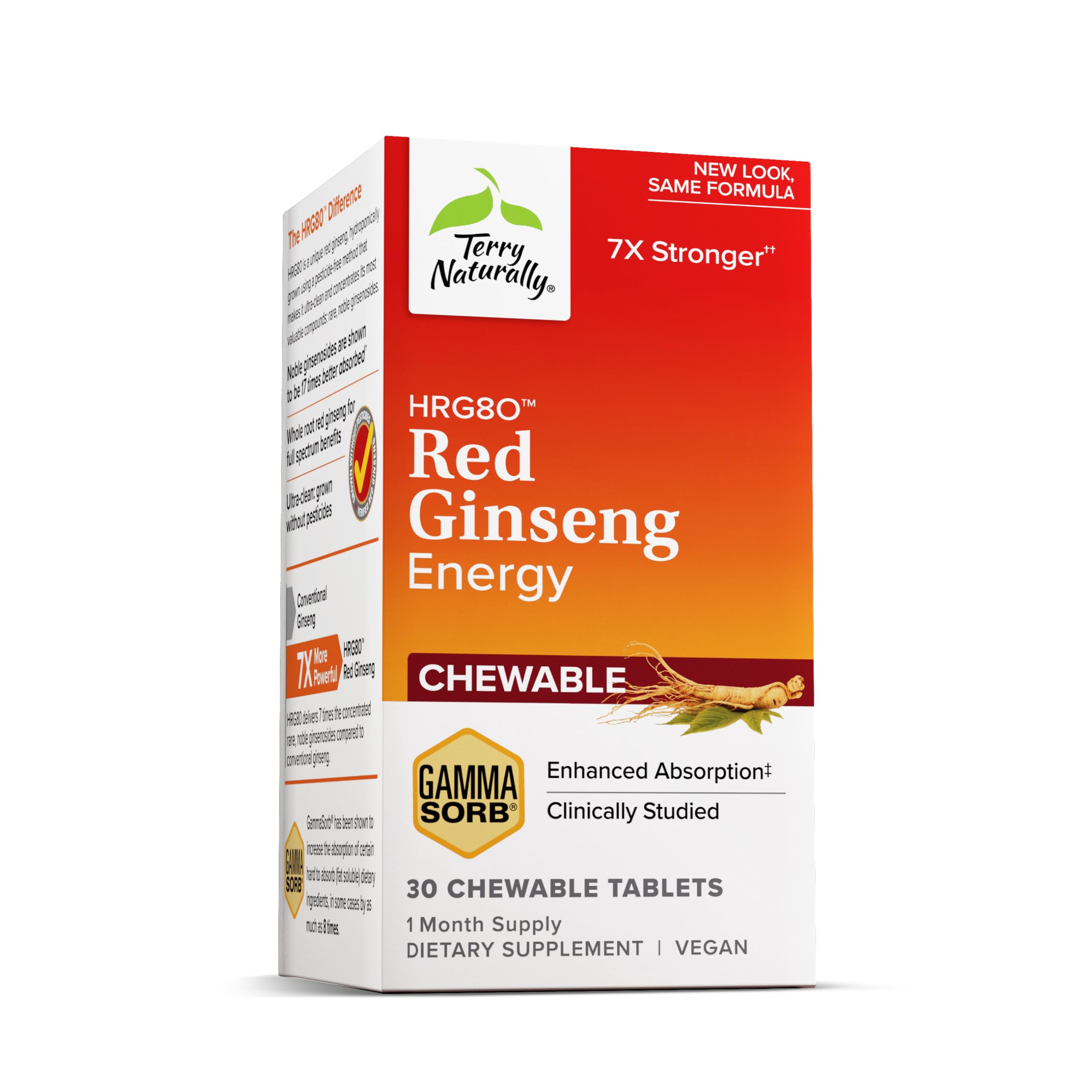 Foto 4 pulgar | Suplemento Terry Naturally Hrg80 Red Ginseng Energy 30 Table - Venta Internacional.