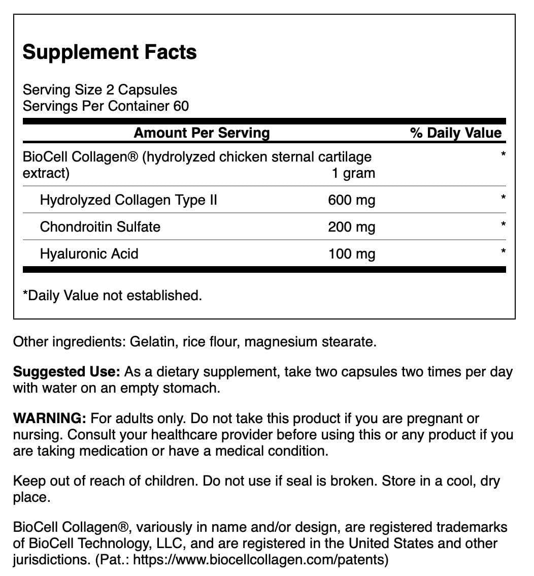 Foto 3 pulgar | Suplemento De Colágeno Tipo Ii Para Esternón De Pollo Swanson, 500 Mg - Venta Internacional.
