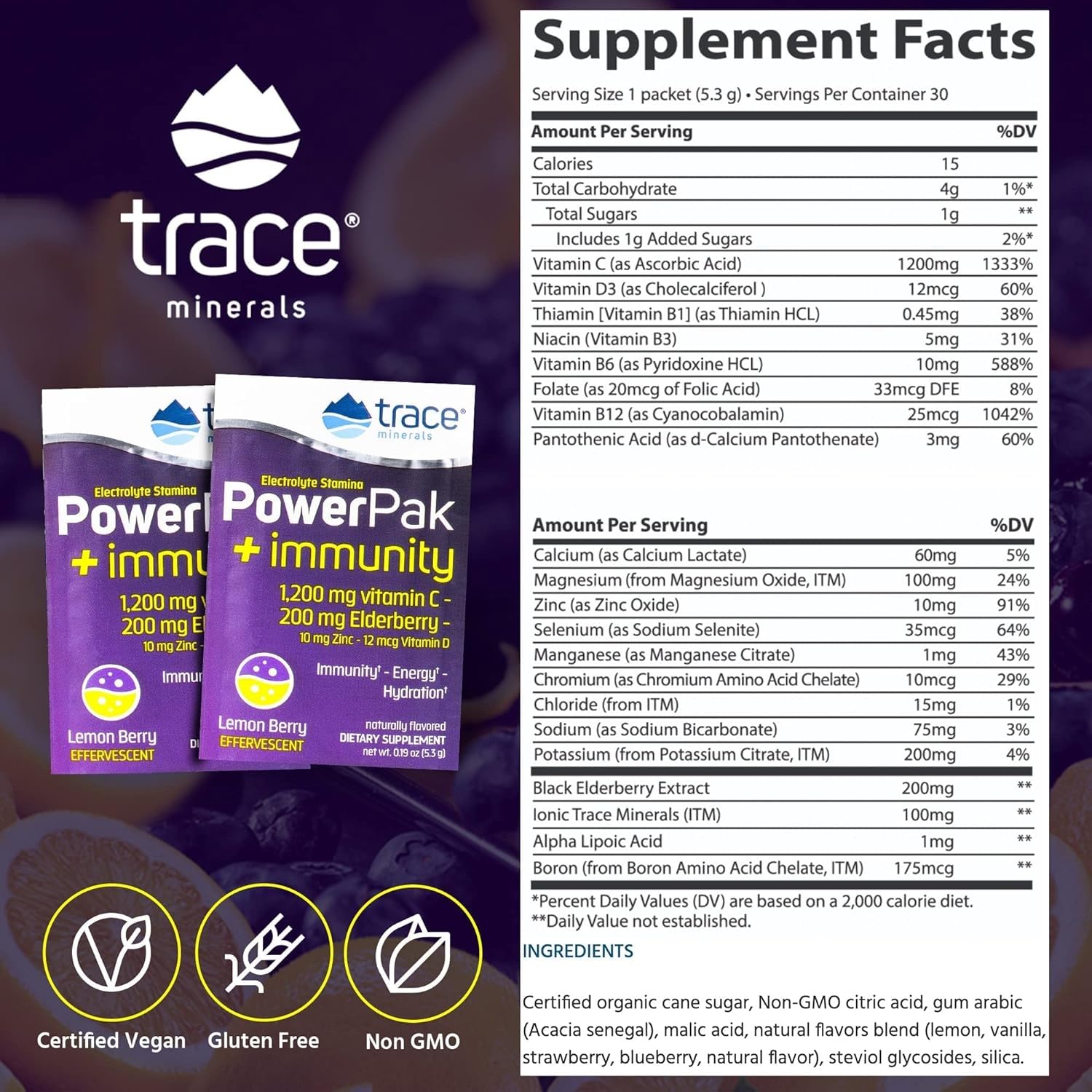 Foto 3 pulgar | Paquetes de Bebidas con Oligoelementos Power Pak Electrolyte + Immunity - Venta Internacional