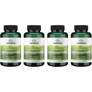 Foto 1 | Suplemento Swanson Ashwagandha En Polvo 450 Mg 100 Cápsulas X4 - Venta Internacional.