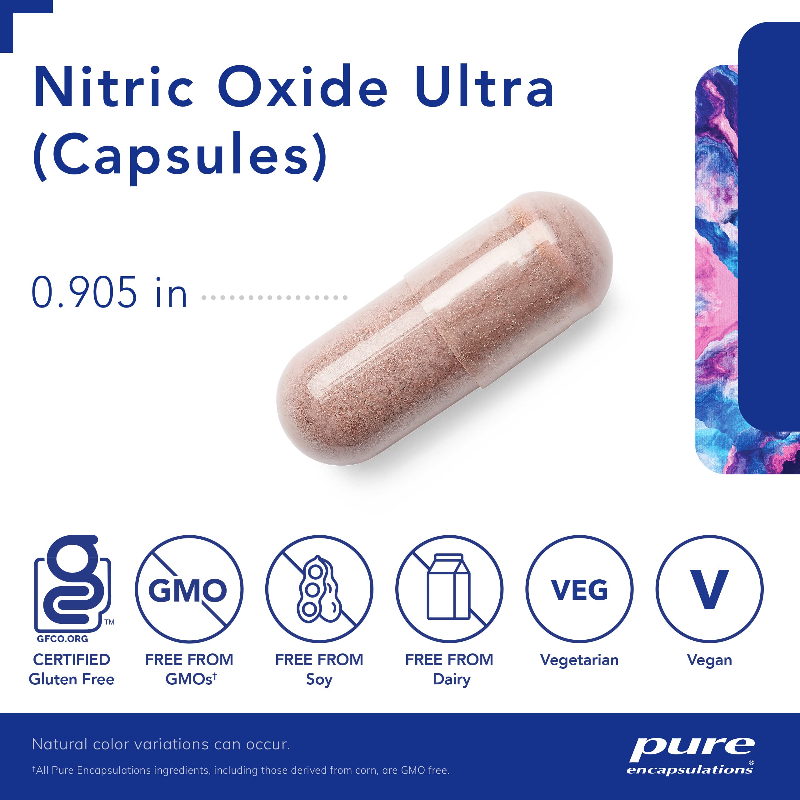 Foto 4 pulgar | Suplemento Pure Encapsulations Nitric Oxide Ultra 120 Cápsulas - Venta Internacional.