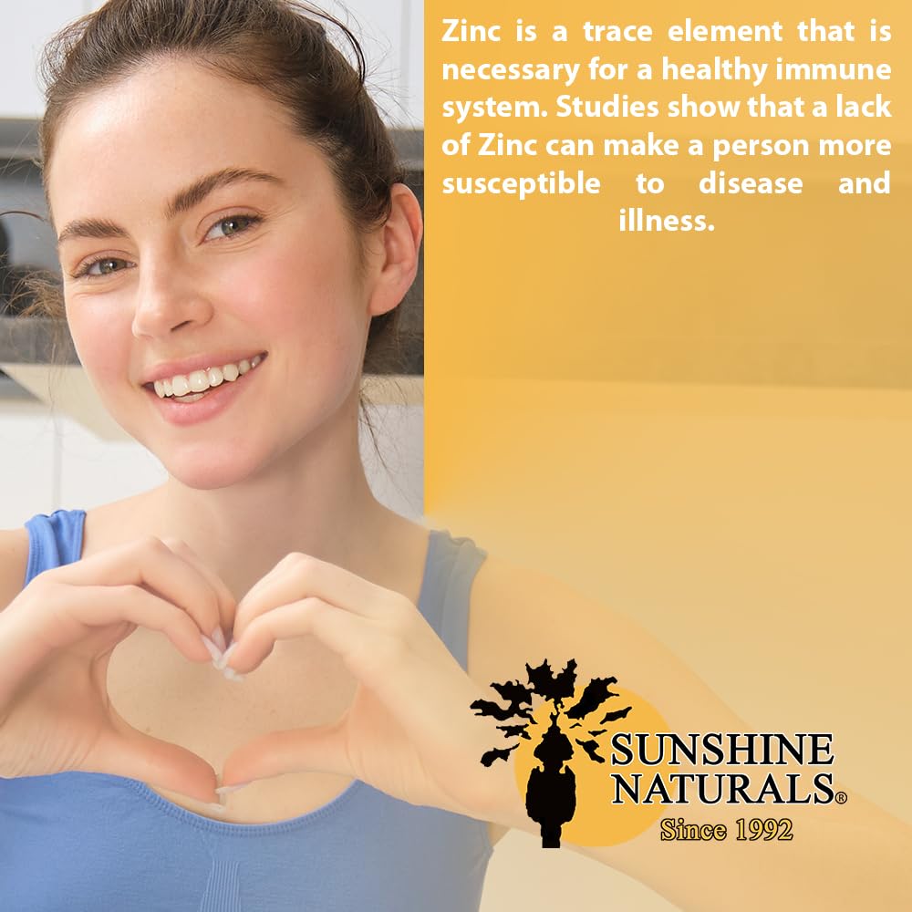 Foto 6 pulgar | Suplemento Dietético Sunshine Naturals Gluconato De Zinc 100 Mg - Venta Internacional.