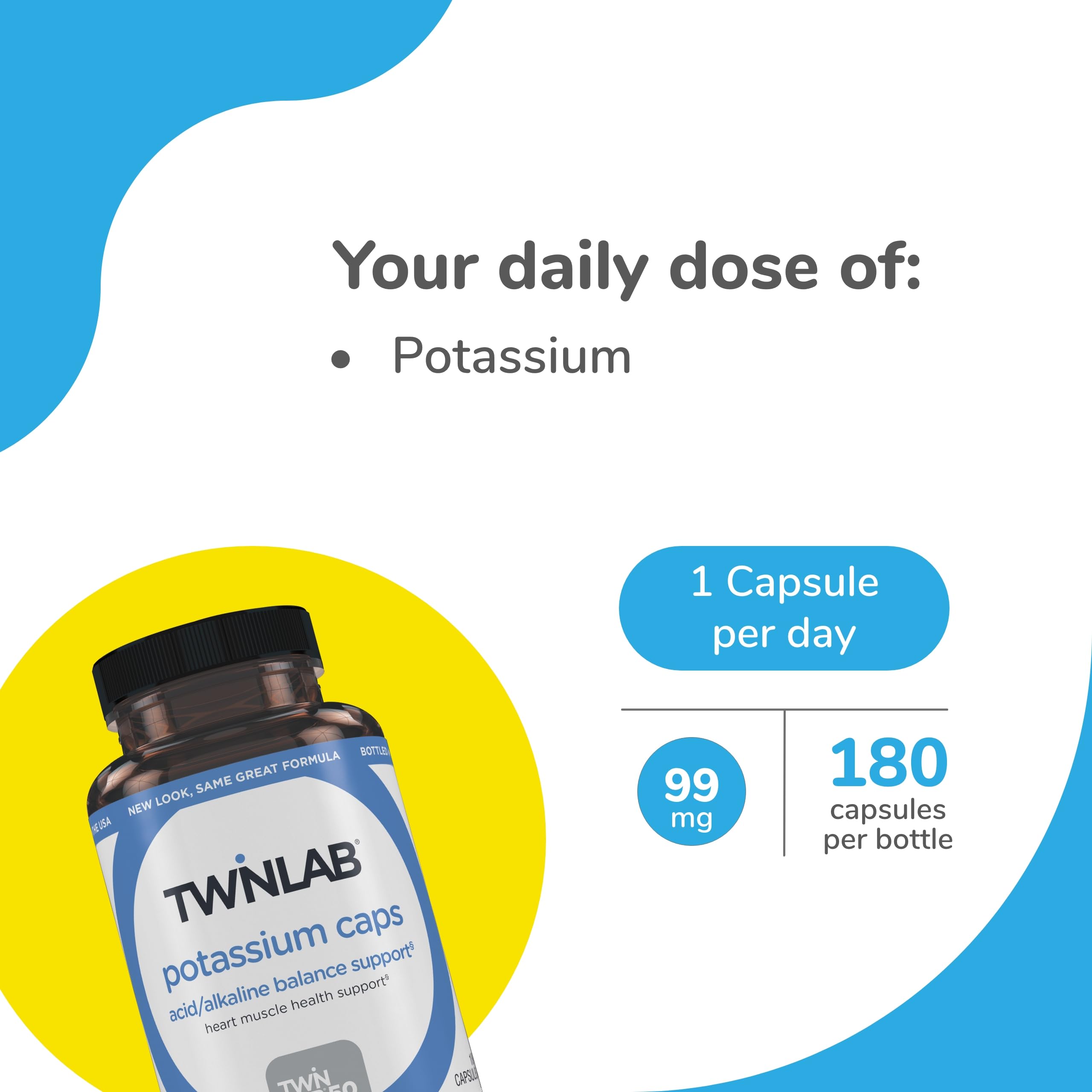 Foto 4 pulgar | Suplemento Twinlab Potassium Caps 2 Frascos - Venta Internacional
