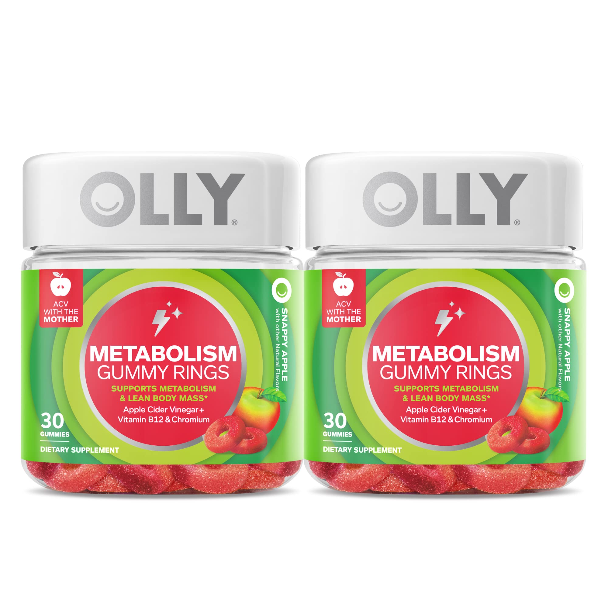 Foto 2 pulgar | Suplemento Olly Metabolism Gummy Rings Con Vinagre De Sidra De Manzana - Venta Internacional.