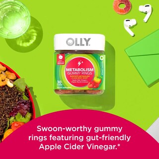 Foto 2 | Suplemento Olly Metabolism Gummy Rings Con Vinagre De Sidra De Manzana - Venta Internacional.