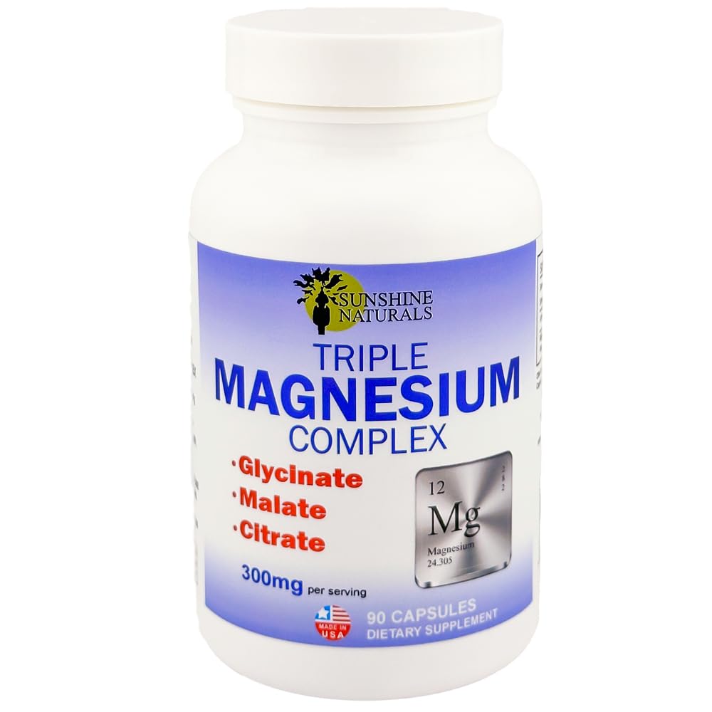 Foto 2 pulgar | Suplemento Dietético Sunshine Naturals Triple Magnesio 300 Mg - Venta Internacional.