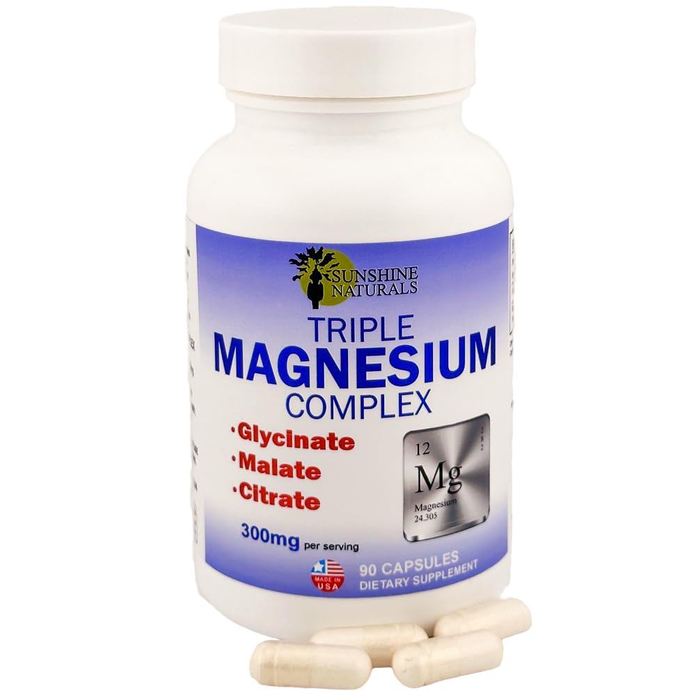 Foto 5 pulgar | Suplemento Dietético Sunshine Naturals Triple Magnesio 300 Mg - Venta Internacional.