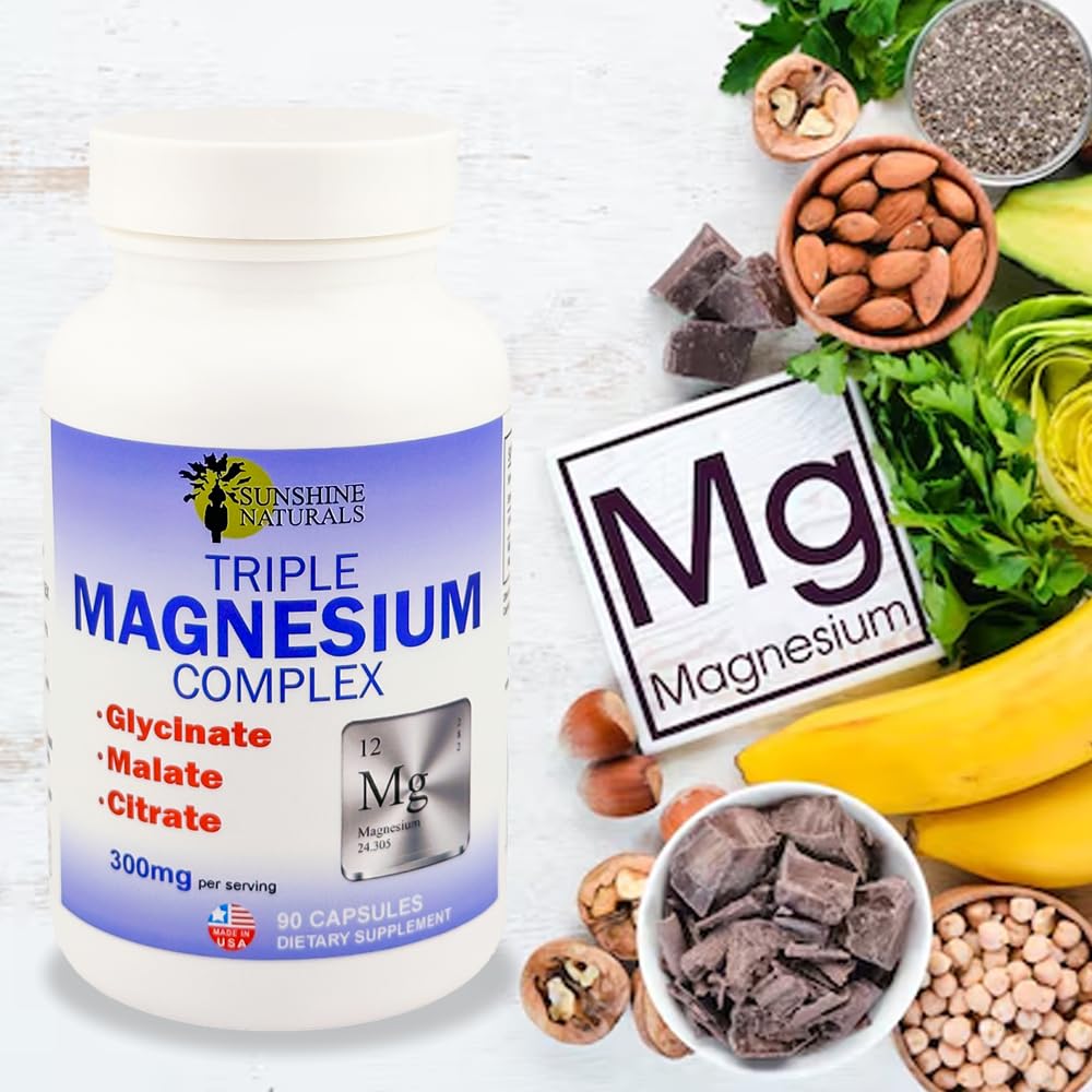 Foto 6 pulgar | Suplemento Dietético Sunshine Naturals Triple Magnesio 300 Mg - Venta Internacional.