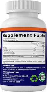 Foto 4 | Suplemento Vitamático de Aceite de Semilla de Calabaza 2000 Mg 2 Frascos - Venta Internacional