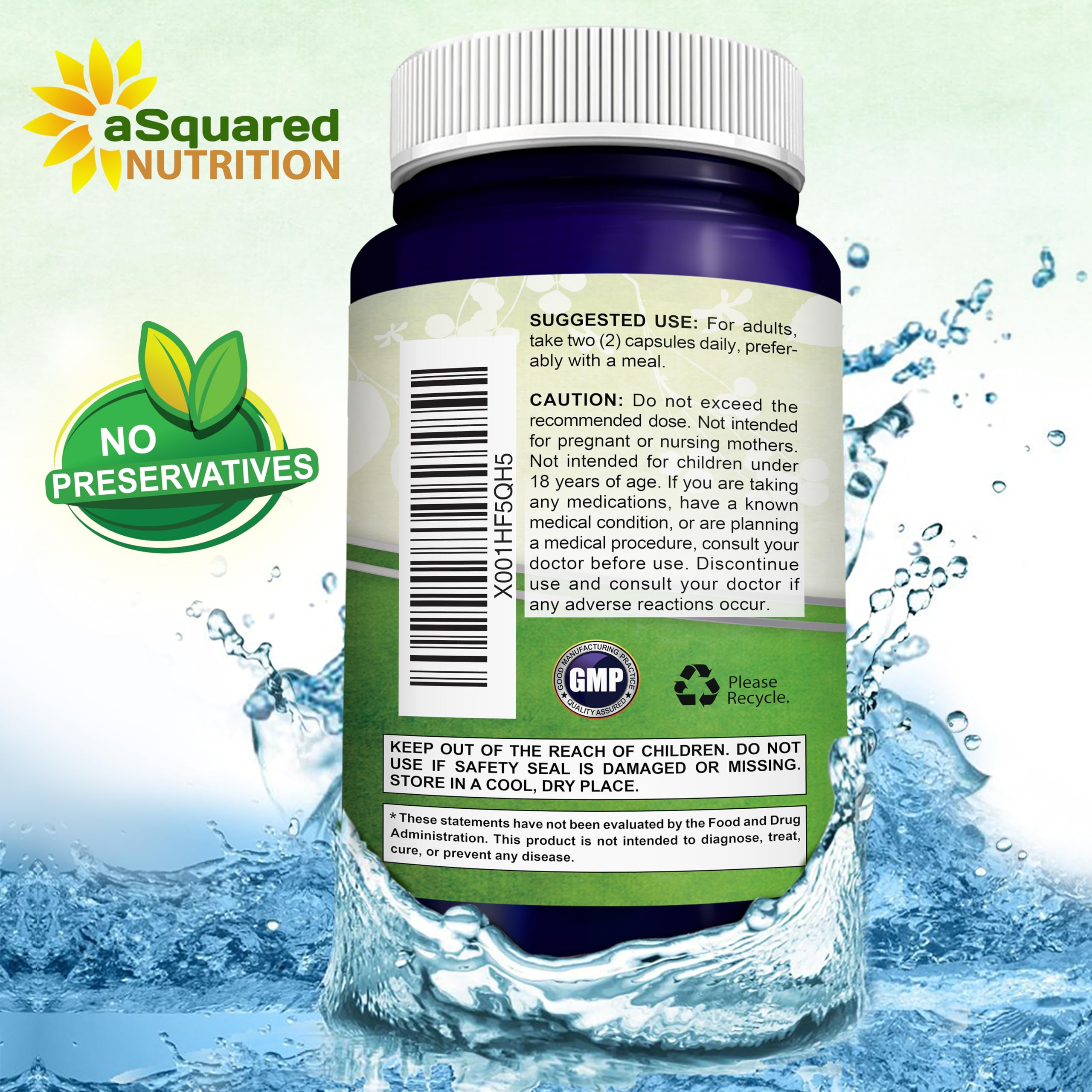 Foto 8 pulgar | Suplemento: 500 Mg De Glutatión Reducido De Squared Nutrition - Venta Internacional.