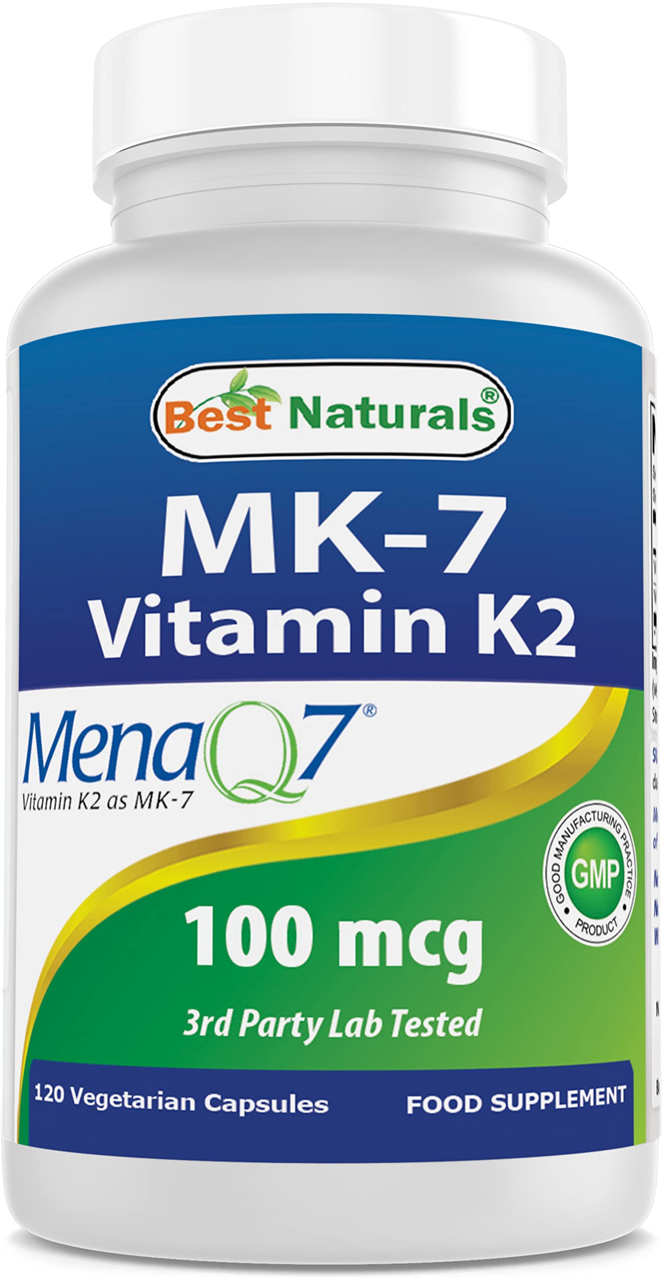 Foto 1 | Suplemento Best Naturals Mk-7 De Vitamina K2, 100 Mcg, 120 Cápsulas - Venta Internacional.