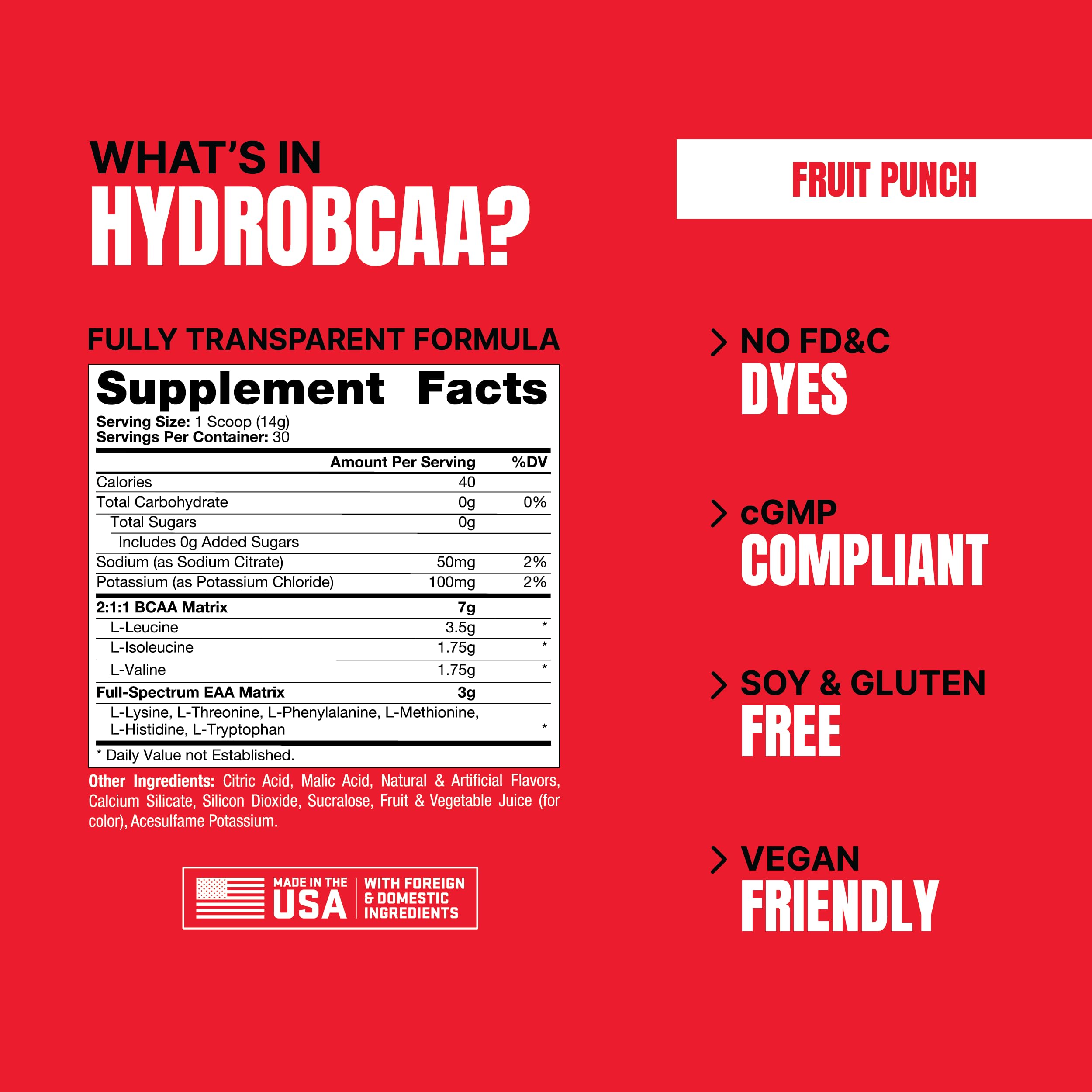 Foto 7 pulgar | Suplemento De Aminoácidos Prosupps Hydrobcaa Fruit Punch 30 Porciones - Venta Internacional.