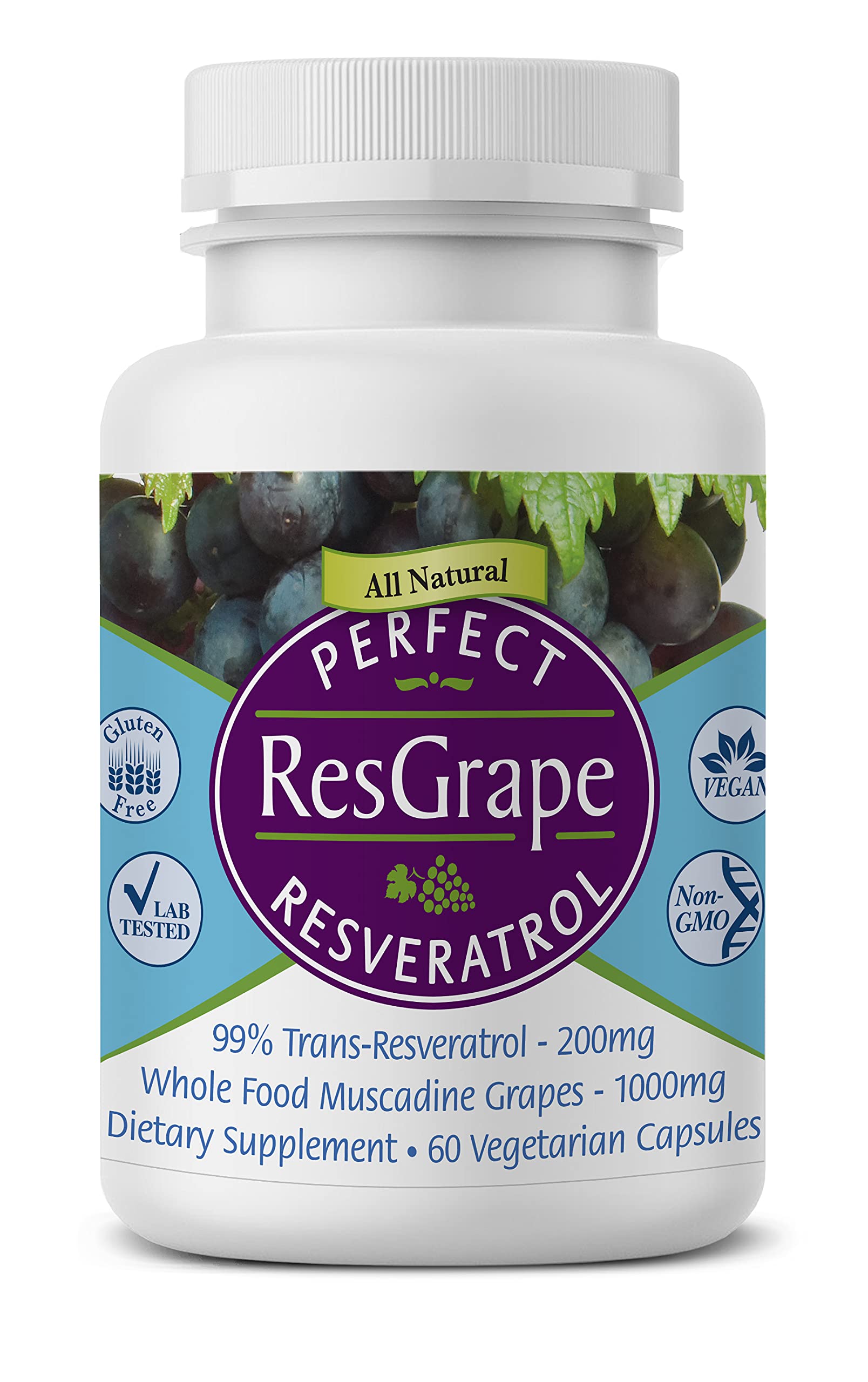 Foto 2 pulgar | Suplemento Perfecto Suplementos Perfect Resgrape Resveratrol - Venta Internacional.