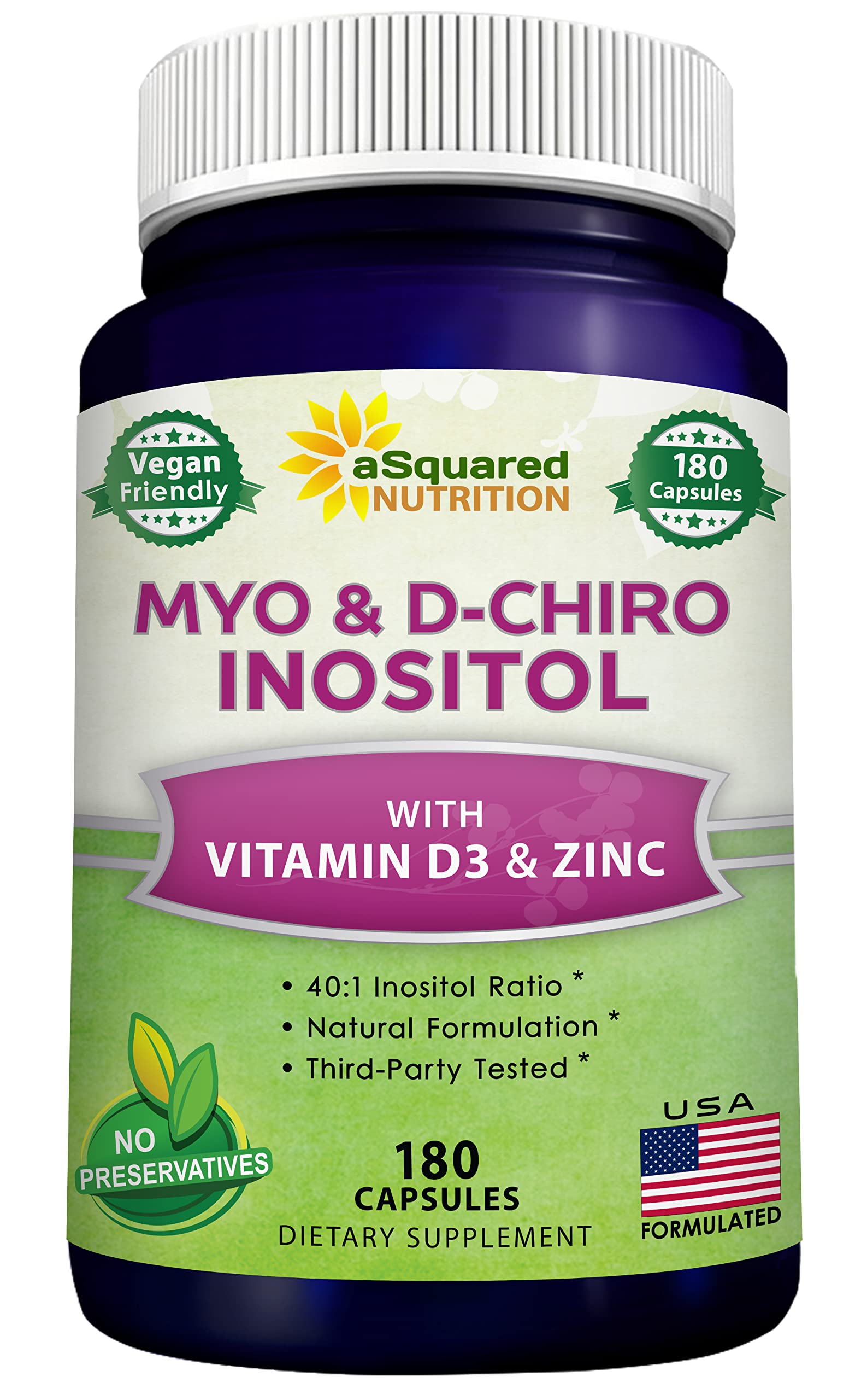 Foto 1 | Suplemento De Mioinositol Y D-chiro Inosito De Squared Nutrition - Venta Internacional.
