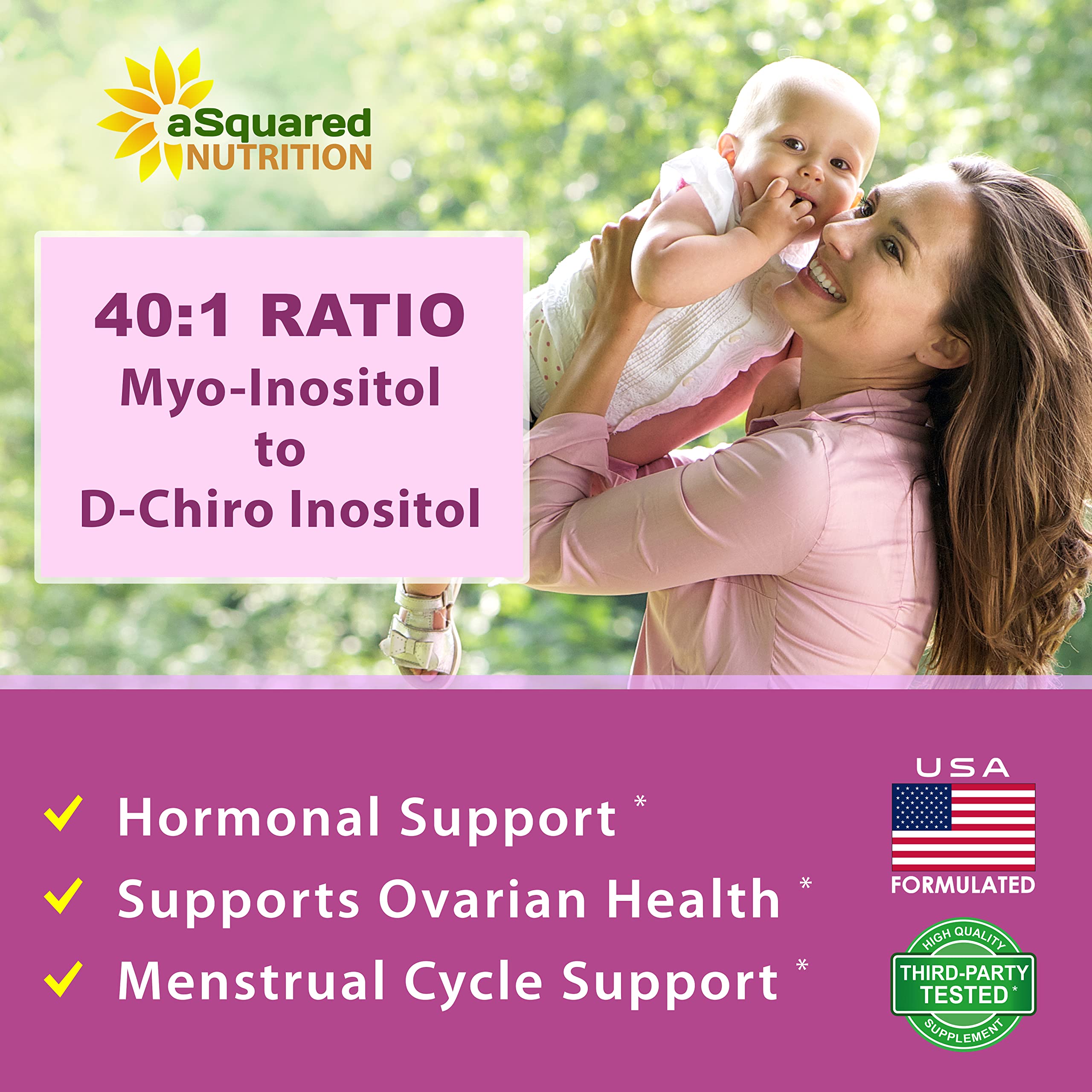 Foto 2 | Suplemento De Mioinositol Y D-chiro Inosito De Squared Nutrition - Venta Internacional.
