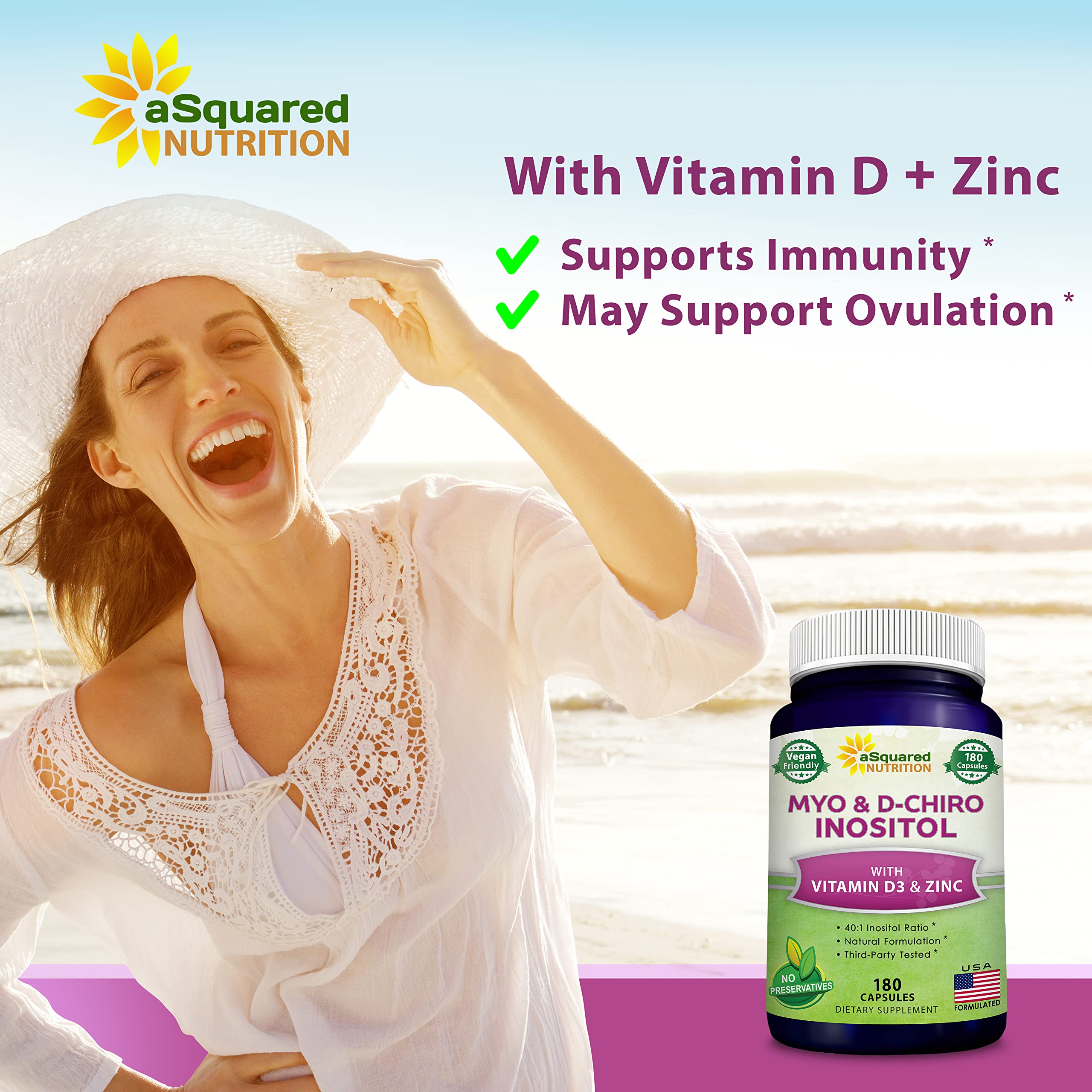 Foto 6 pulgar | Suplemento De Mioinositol Y D-chiro Inosito De Squared Nutrition - Venta Internacional.