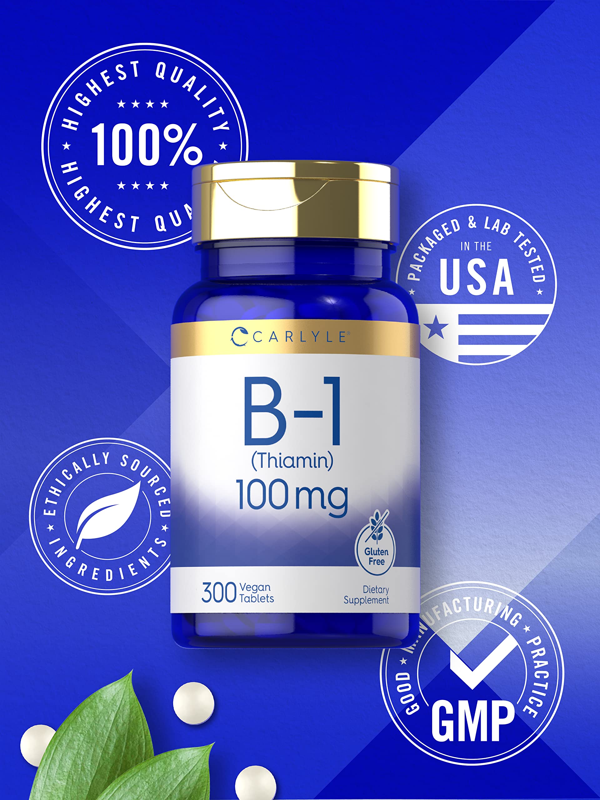 Foto 5 | Suplemento Carlyle De Vitamina B-1 100 Mg 300 Comprimidos - Venta Internacional.
