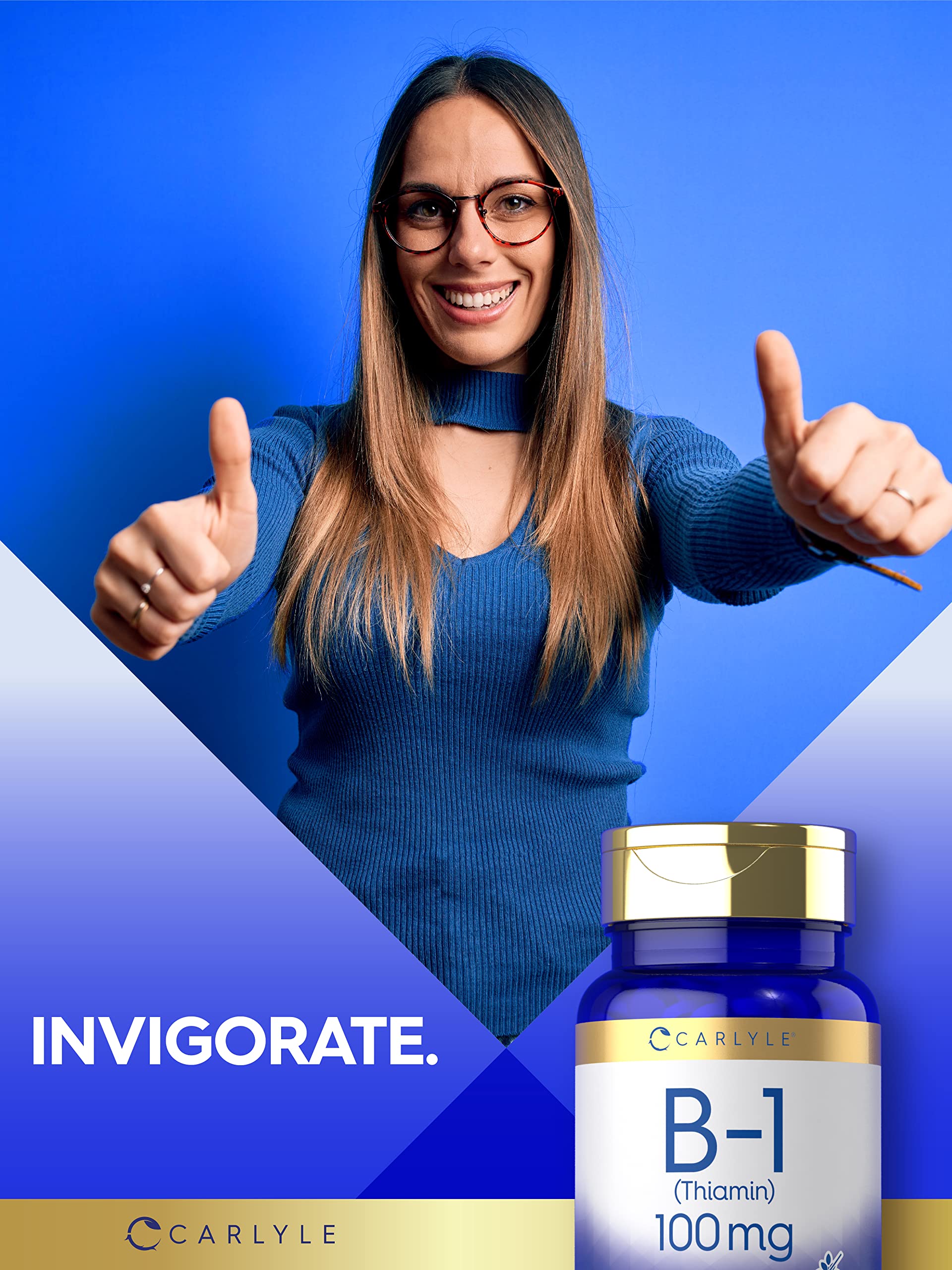 Foto 7 pulgar | Suplemento Carlyle De Vitamina B-1 100 Mg 300 Comprimidos - Venta Internacional.