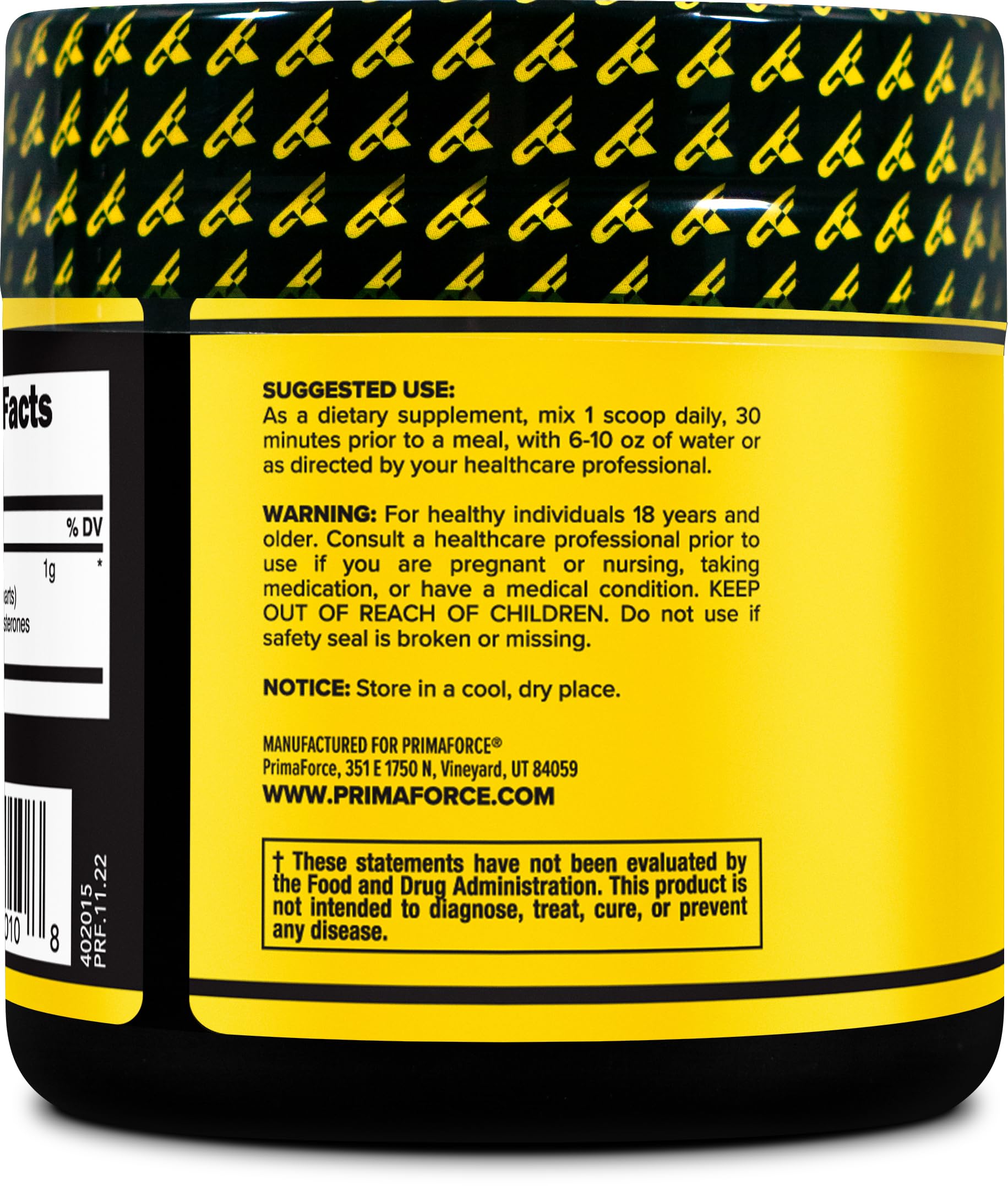 Foto 4 pulgar | Suplemento Primaforce De Extracto De Cissus Quadrangularis En Polvo De 100 G - Venta Internacional.