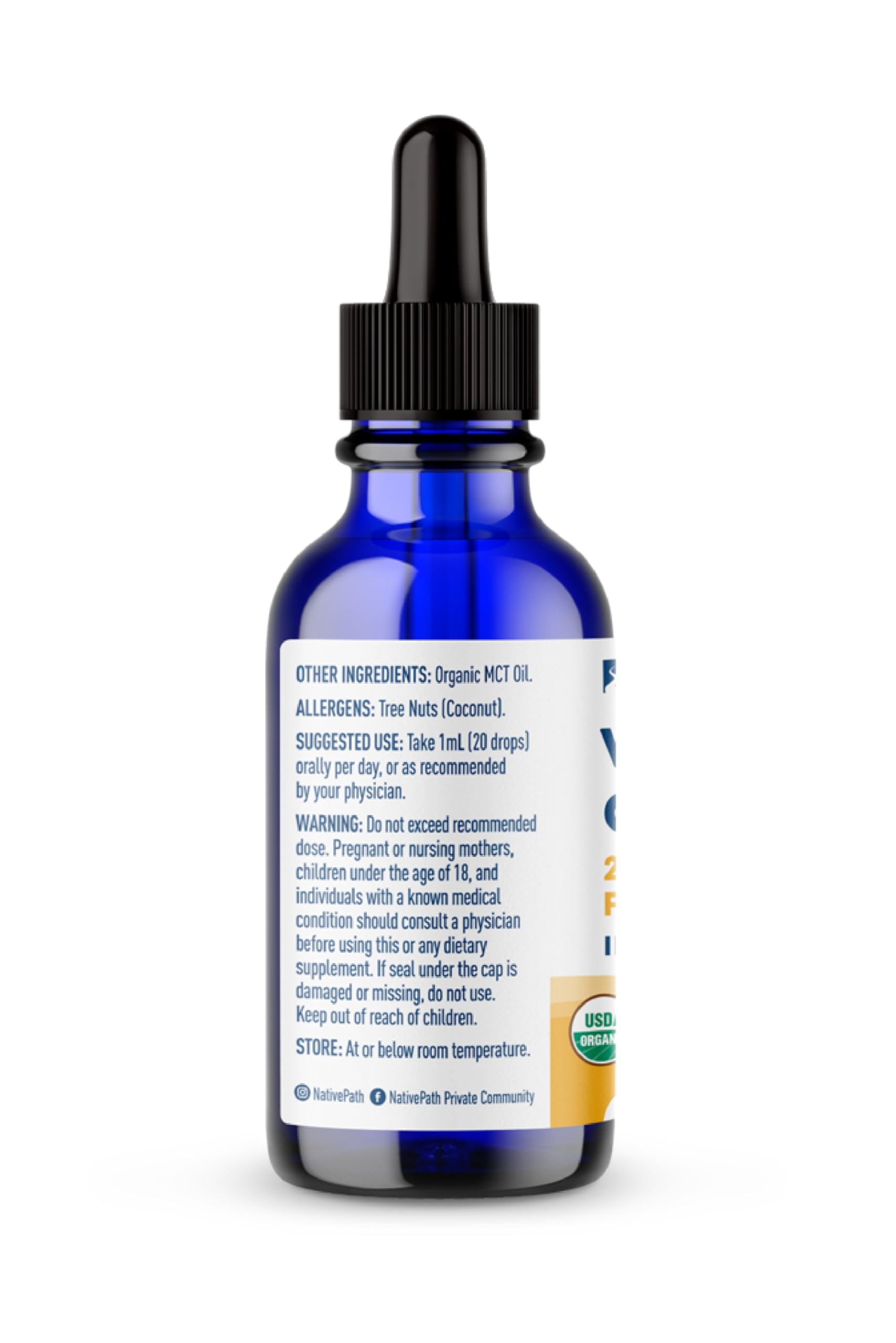 Foto 5 pulgar | Complemente La Tintura Nativepath D3k2 De 30 Ml Con 1000 Ui De Vitamina D3 - Venta Internacional.