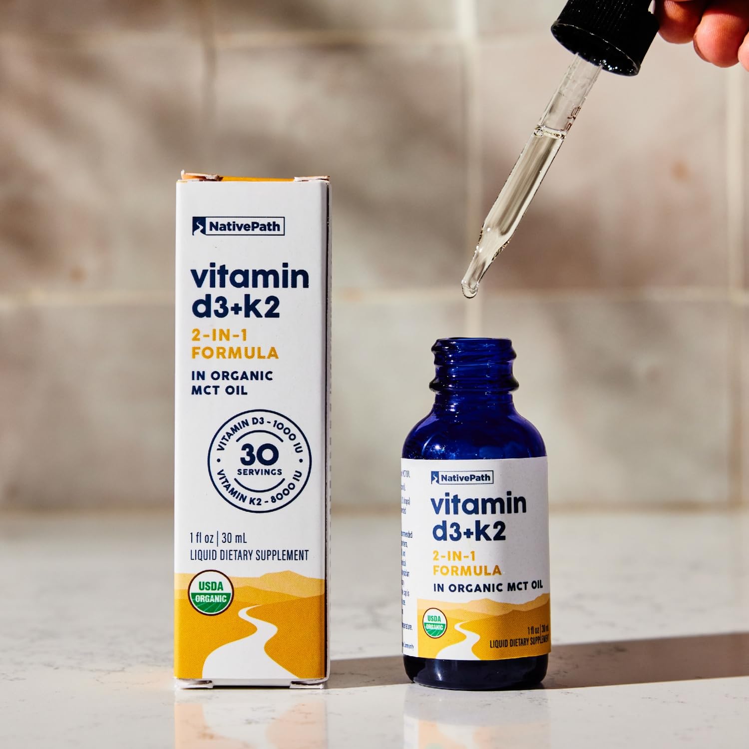 Foto 7 pulgar | Complemente La Tintura Nativepath D3k2 De 30 Ml Con 1000 Ui De Vitamina D3 - Venta Internacional.