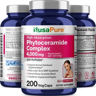 Foto 4 | Suplemento Del Complejo De Fitoceramida Nusapure 4000 Mg 200 Cápsulas - Venta Internacional.