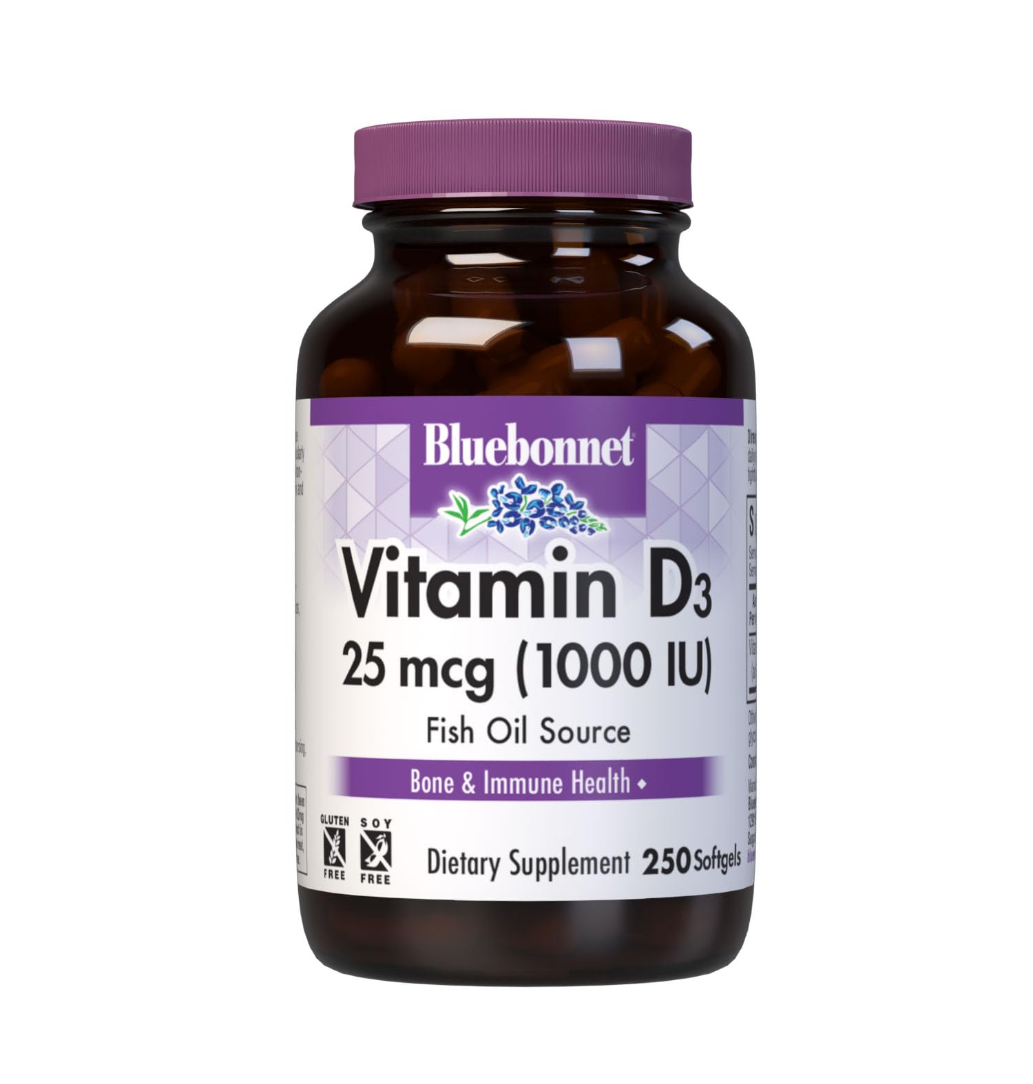 Foto 1 | Suplemento Bluebonnet Nutrition De Vitamina D3, 1000 Ui, 250 G - Venta Internacional.