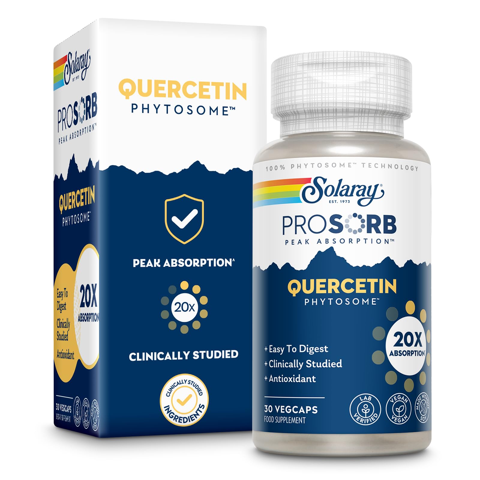 Foto 2 pulgar | Suplemento Solaray: Quercetina, Fitosoma, 250 Mg, 30 Cápsulas Vegetales - Venta Internacional.
