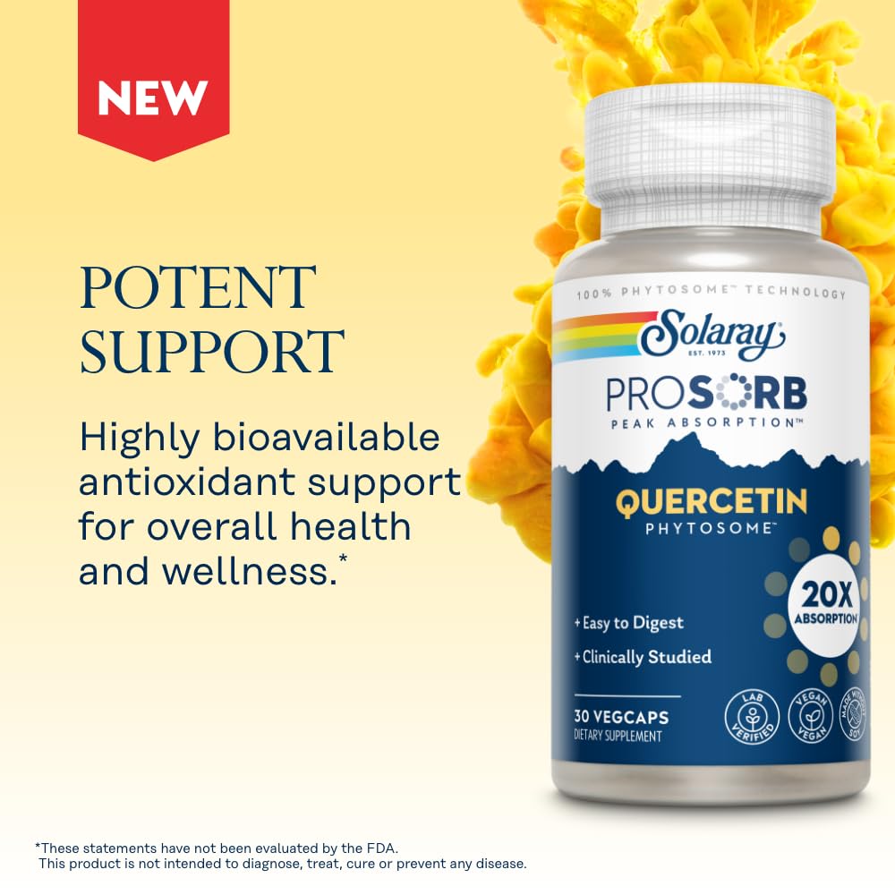 Foto 7 pulgar | Suplemento Solaray: Quercetina, Fitosoma, 250 Mg, 30 Cápsulas Vegetales - Venta Internacional.