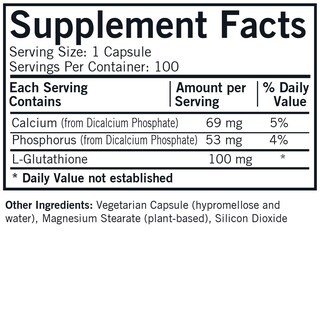 Foto 2 | Suplemento Kirkman, Antioxidante Reducido En L-glutatión, 100 Mg - Venta Internacional.