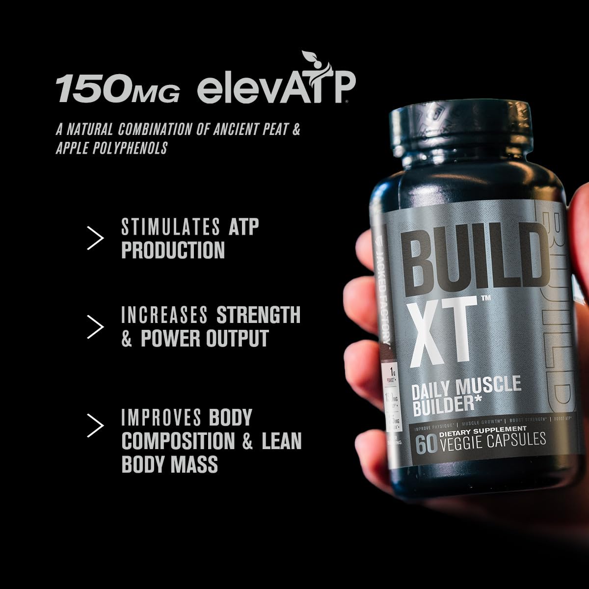 Foto 3 | Suplemento Muscle Build-xt Jacked Factory Build-xt 60 Pastillas - Venta Internacional.