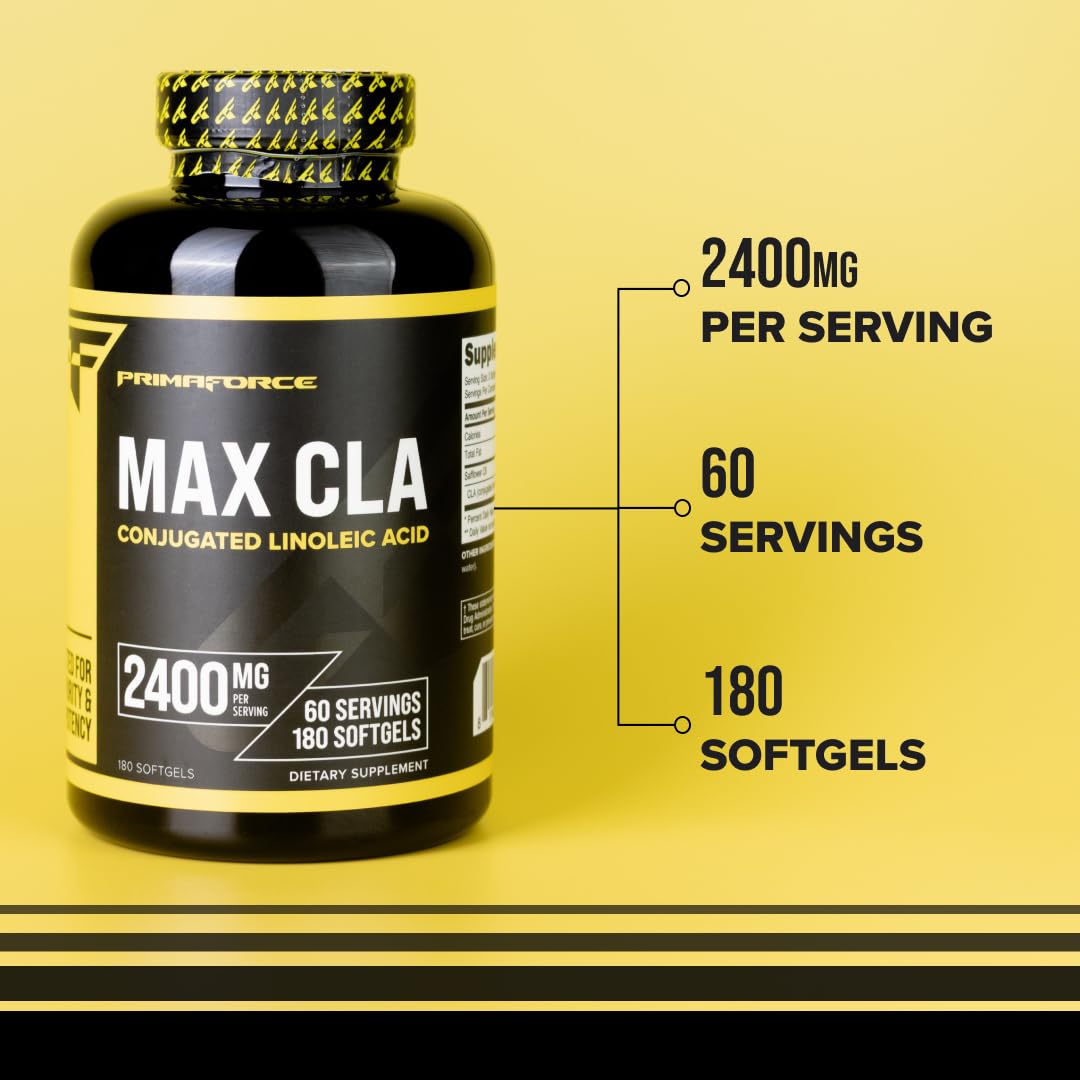 Foto 7 pulgar | Suplemento Primaforce Cla 2400 Mg Max Cla 180 Cápsulas Blandas - Venta Internacional.