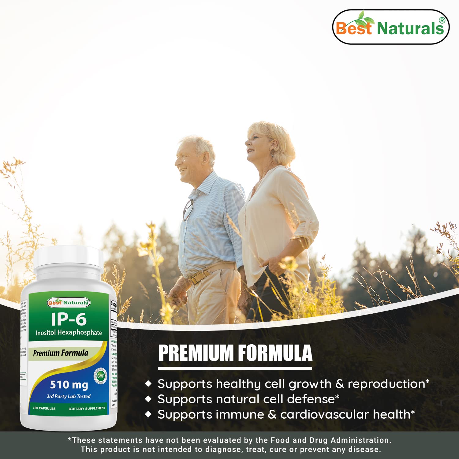 Foto 5 pulgar | Suplemento Best Naturals Ip-6 510 Mg 180 Cápsulas - Venta Internacional.