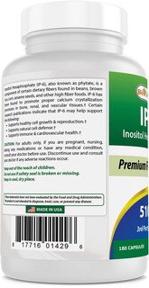 Foto 6 | Suplemento Best Naturals Ip-6 510 Mg 180 Cápsulas - Venta Internacional.