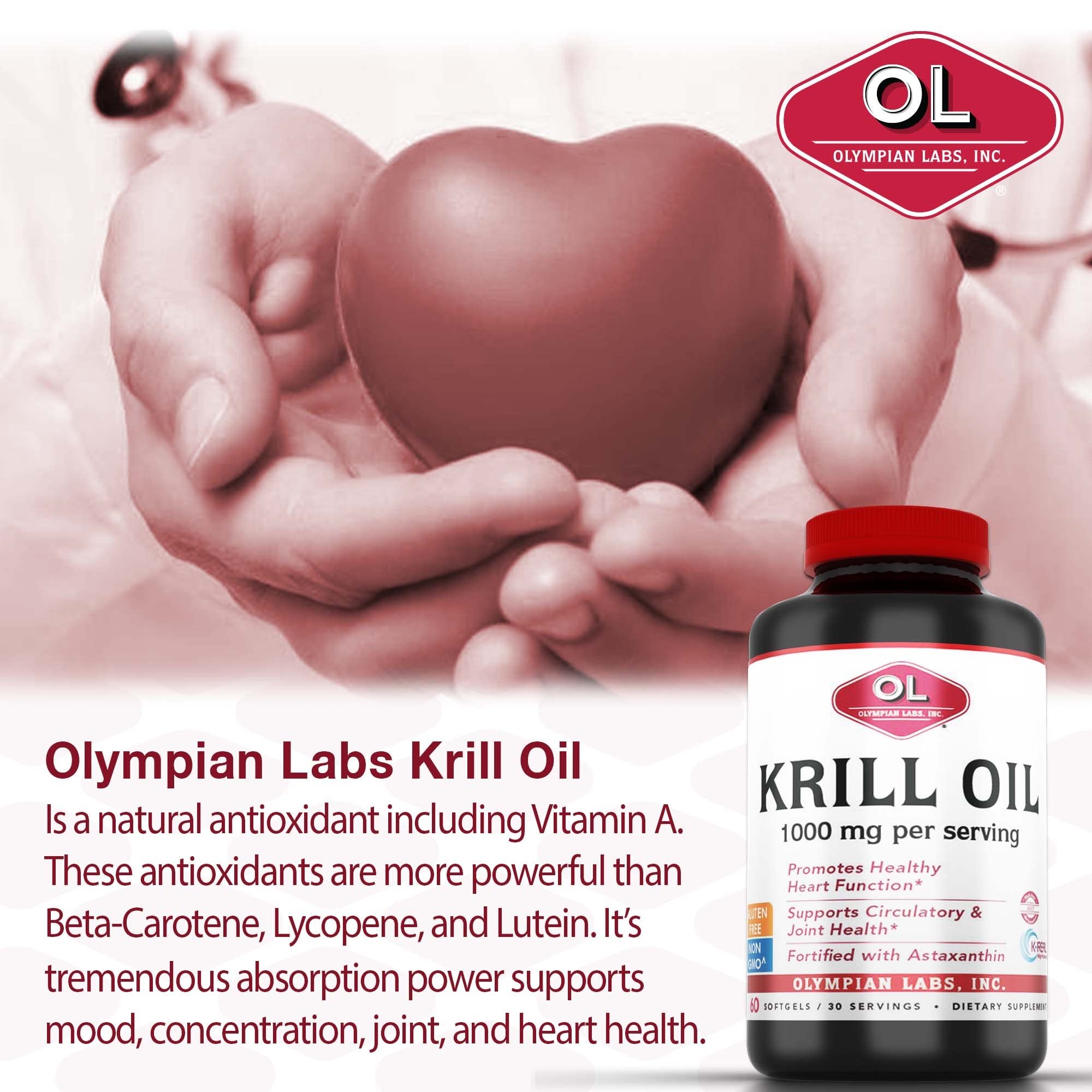 Foto 3 pulgar | Suplemento De Aceite De Krill Antártico De Olympian Labs, 1000 Mg, 60 Cápsulas Blandas - Venta Internacional.