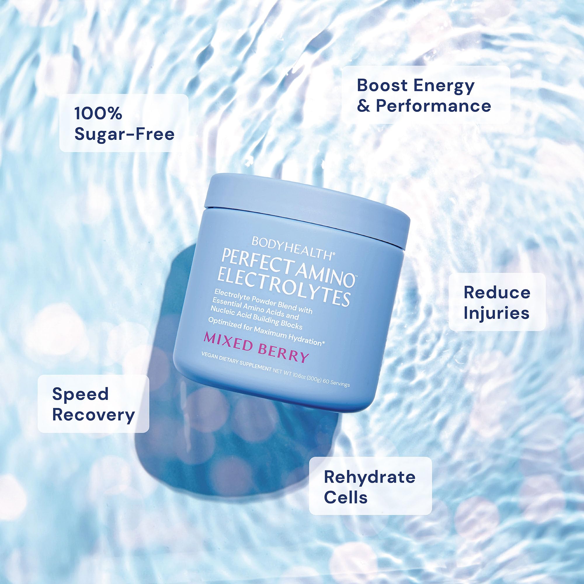 Foto 5 pulgar | Polvo Electrolítico Bodyhealth Perfectamino Mixed Berry 30 Se - Venta Internacional.